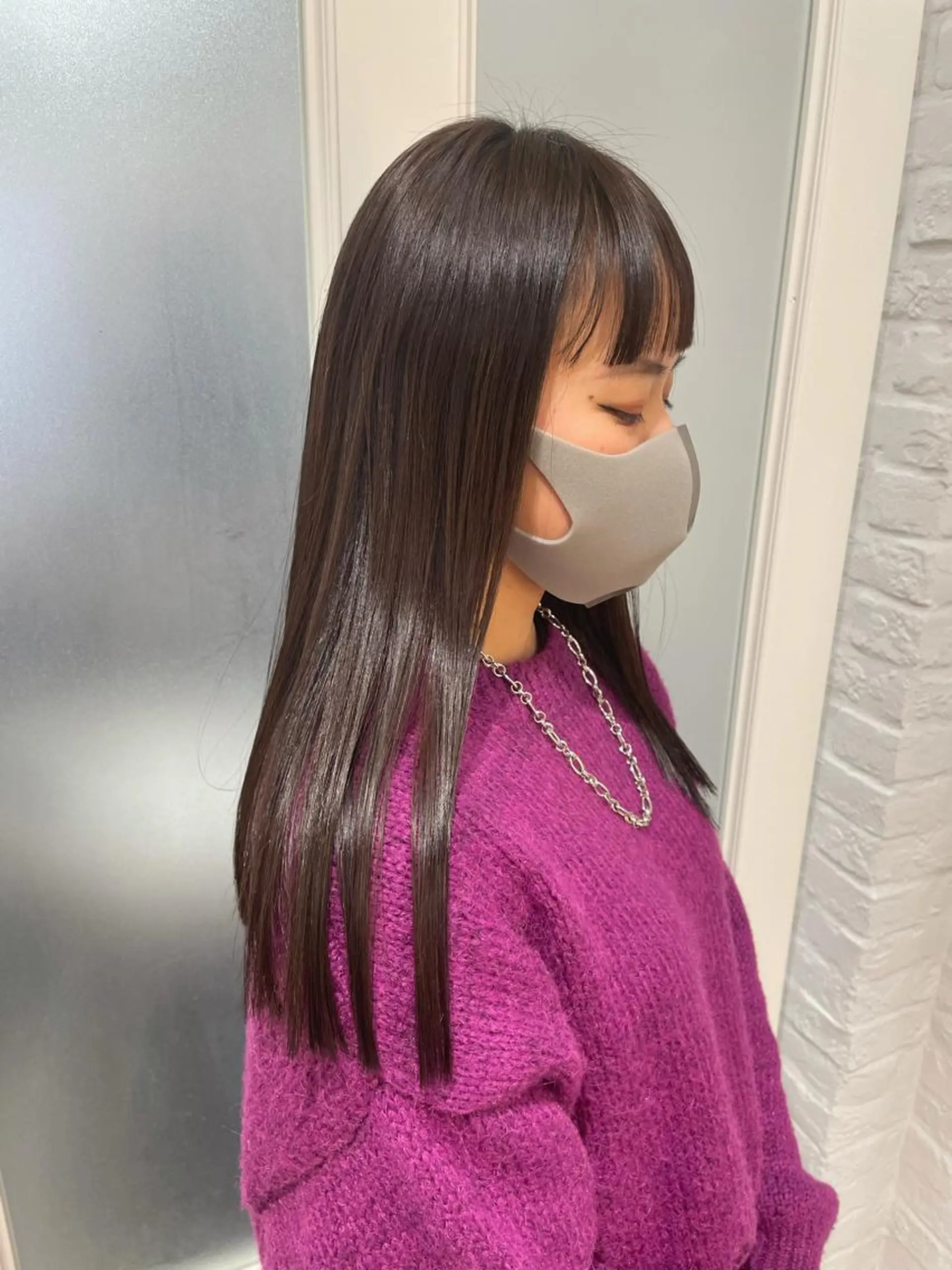 ロング 最新韓国本場ヘア 🇰🇷榎本明日香のヘアスタイル