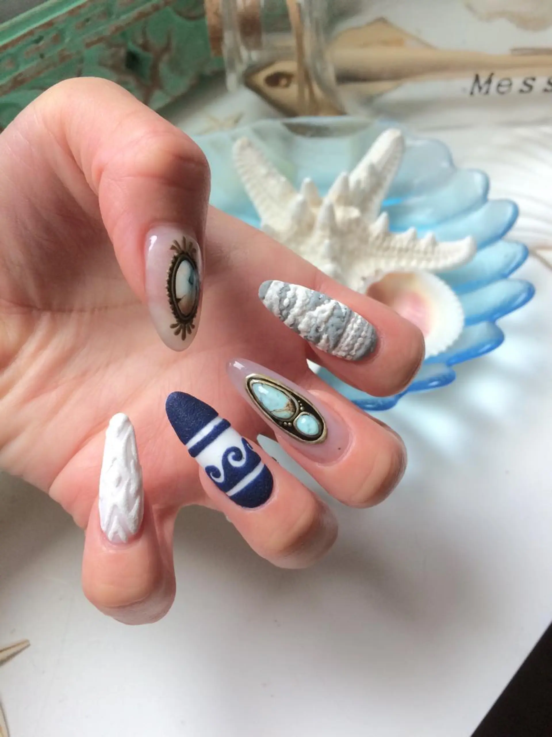 ネイル カジュアル ハンドネイル Nailsalon E's cafeのネイルデザイン