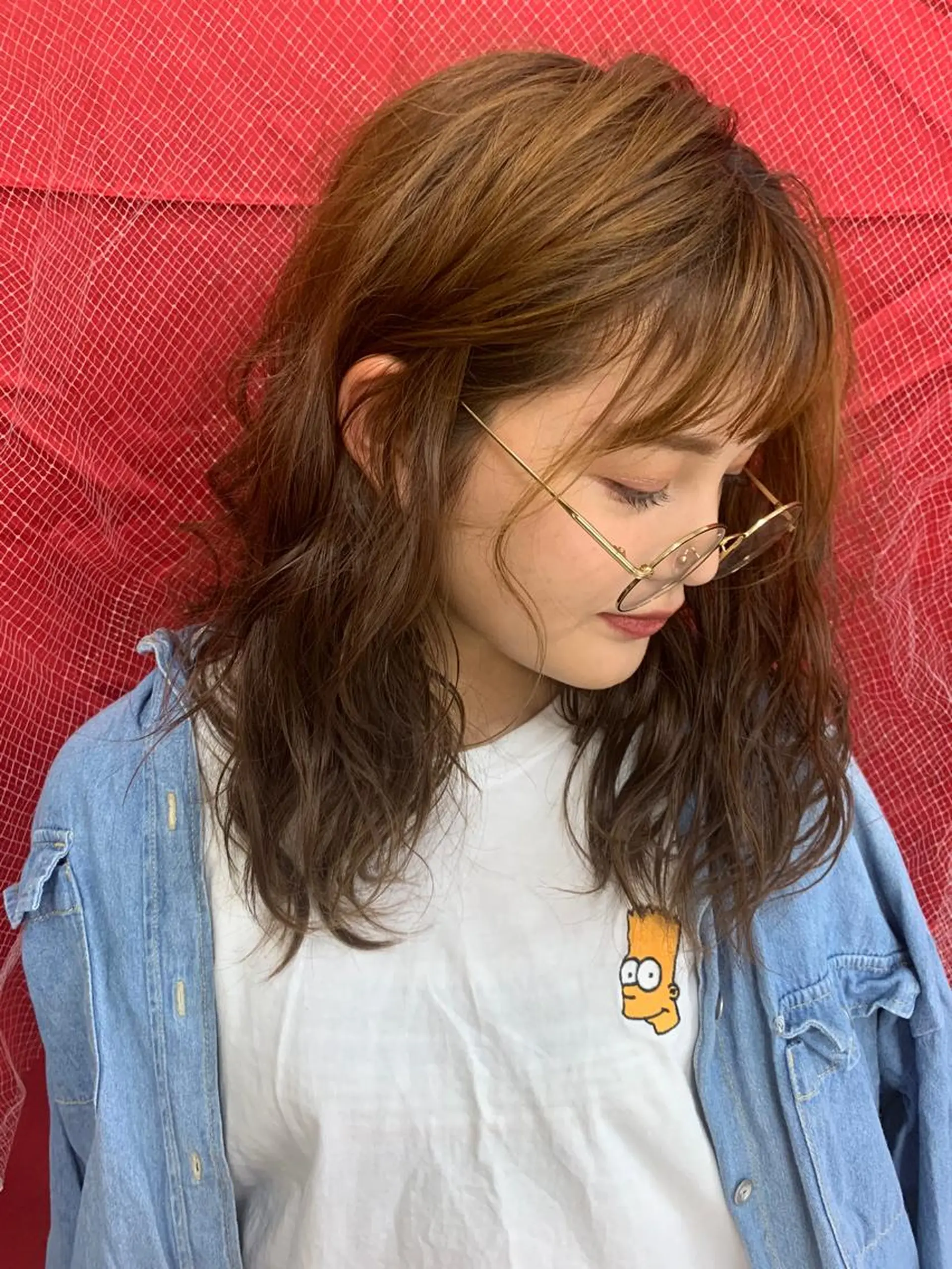 セミロング カット ヘアカラー 最新韓国本場ヘア 🇰🇷榎本明日香のヘアスタイル