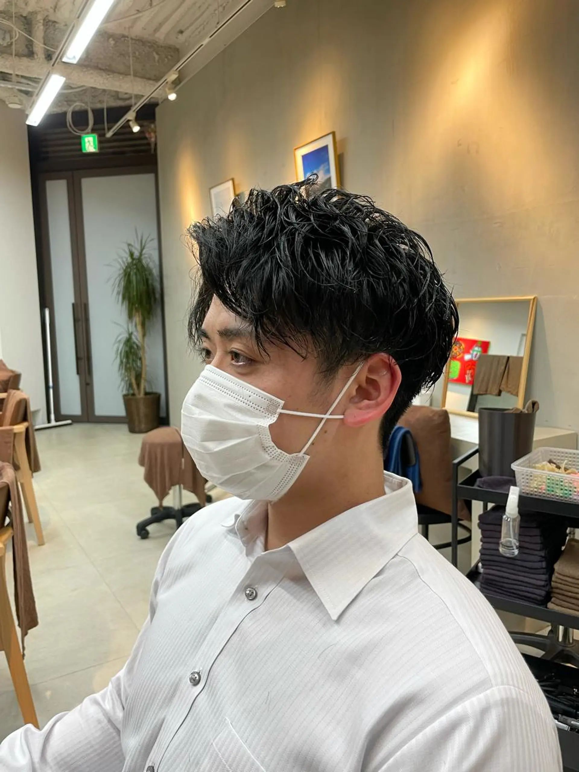 ショート パーマ メンズ メンズパーマ mee.表参道所属・ボブ/ショート /パーマ/shinのヘアスタイル