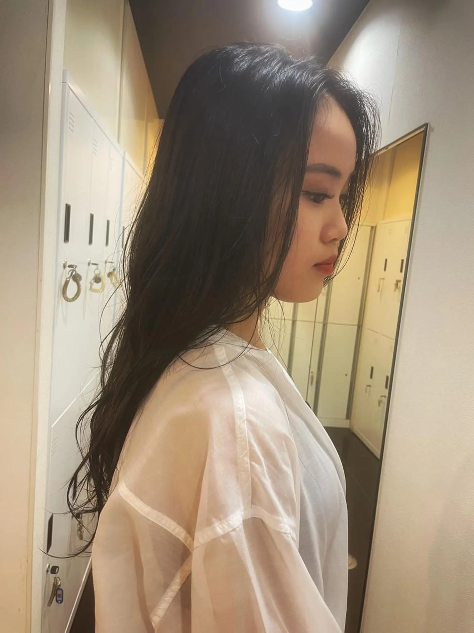 ロング ハイトーン/暖色/ 眉/メイク/Rinaのヘアスタイル