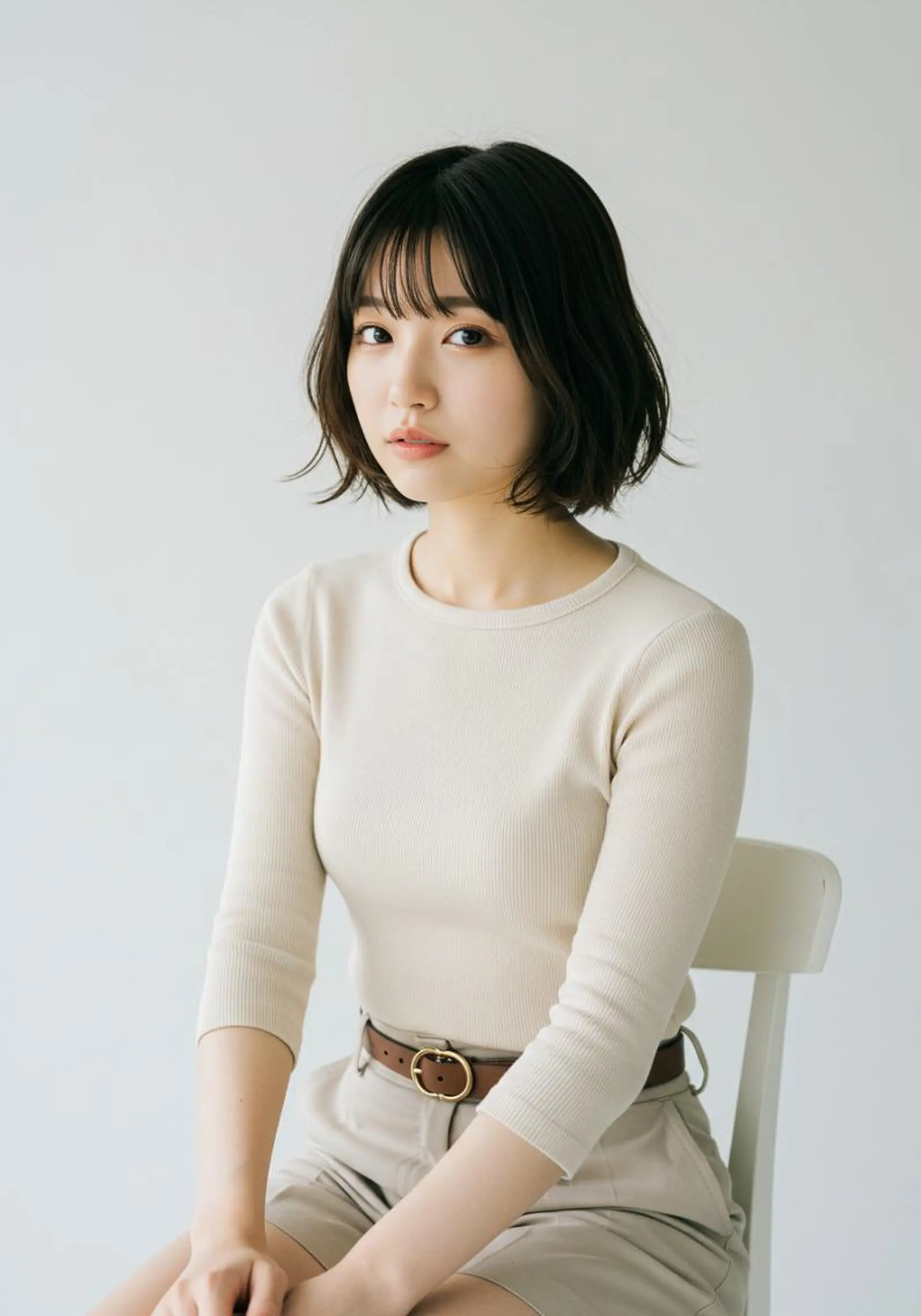 セミロング 高堰 朱羽のヘアスタイル