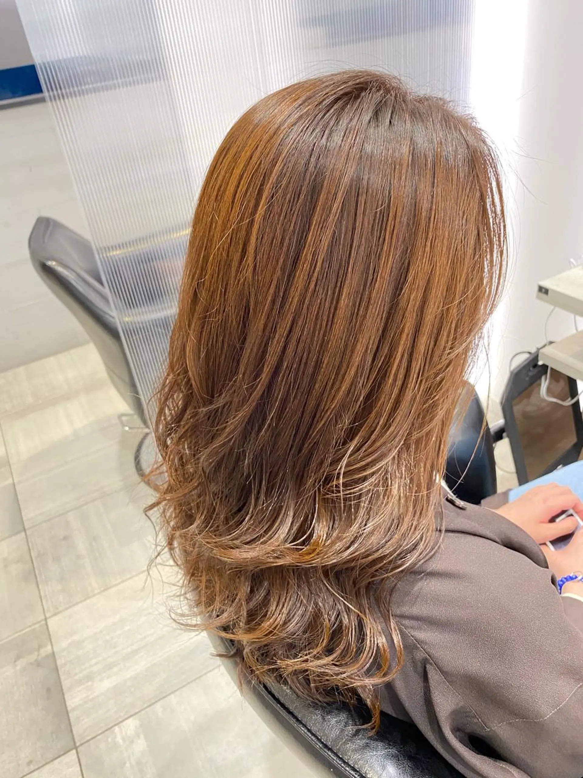 セミロング カラー EARTH湘南台店 ⭐️モリモトのヘアスタイル