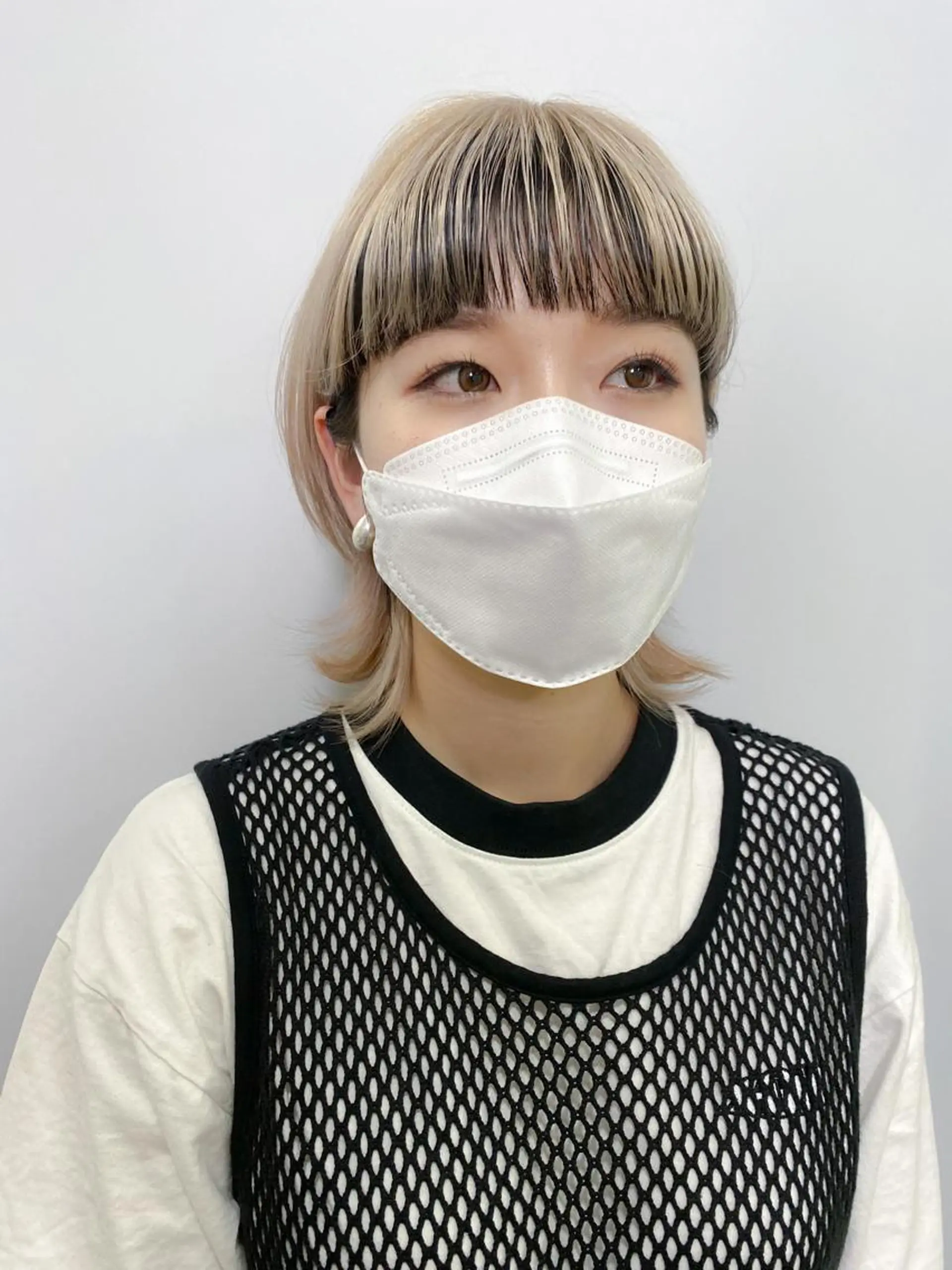 ミディアム カラー THE DAY所属・AKI HASHIMOTOのヘアスタイル