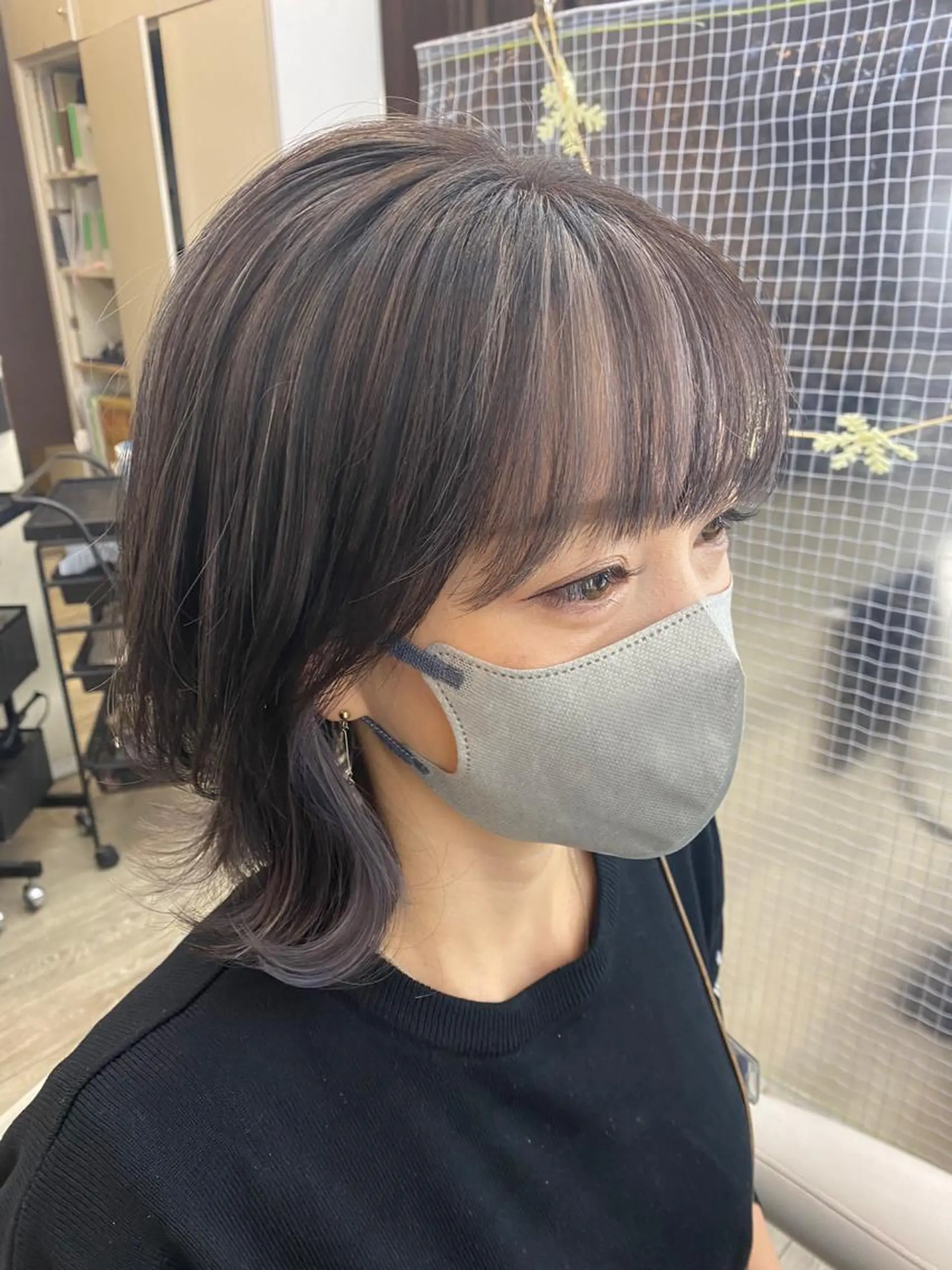 ミディアム カラー ハイライトカラー ハイライト 市川 博紀 副店長のヘアスタイル