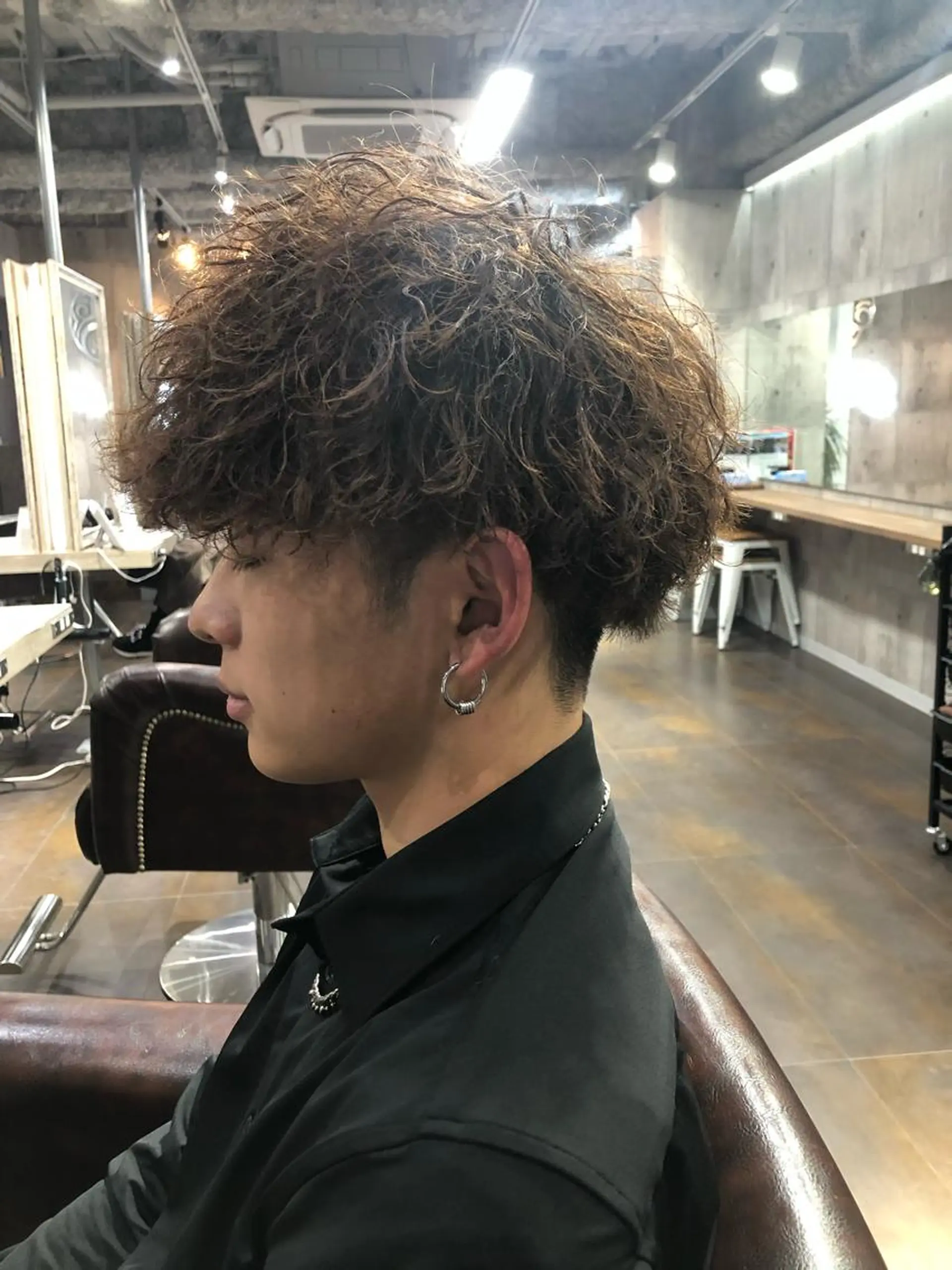 パーマ メンズ カット パーマ 🪮メンズパーマ🪮 池田雅侑のヘアスタイル