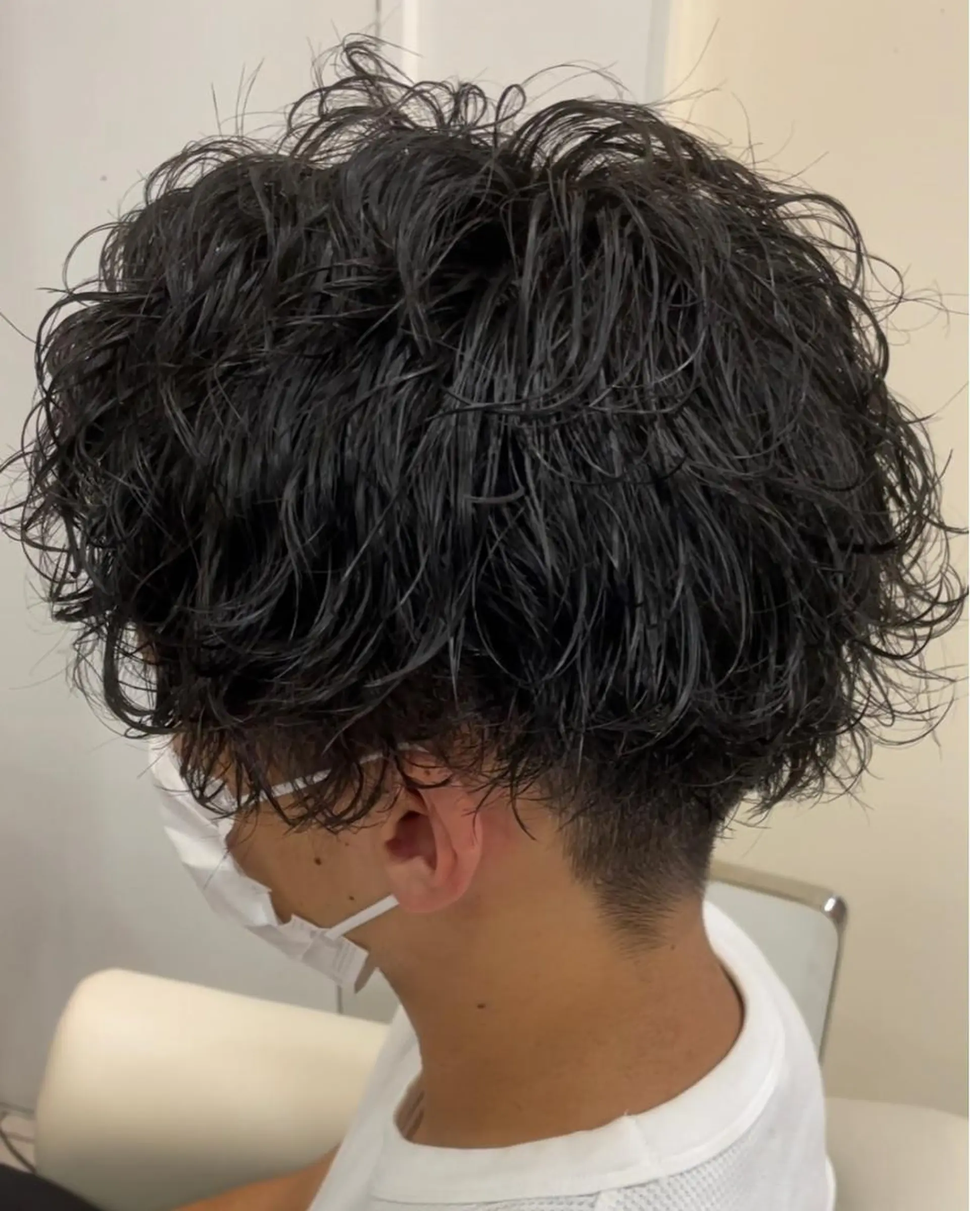 ショート パーマ メンズ メンズパーマ 波巻きパーマ カット パーマ 大澤　裕貴 【メンズカット】のヘアスタイル