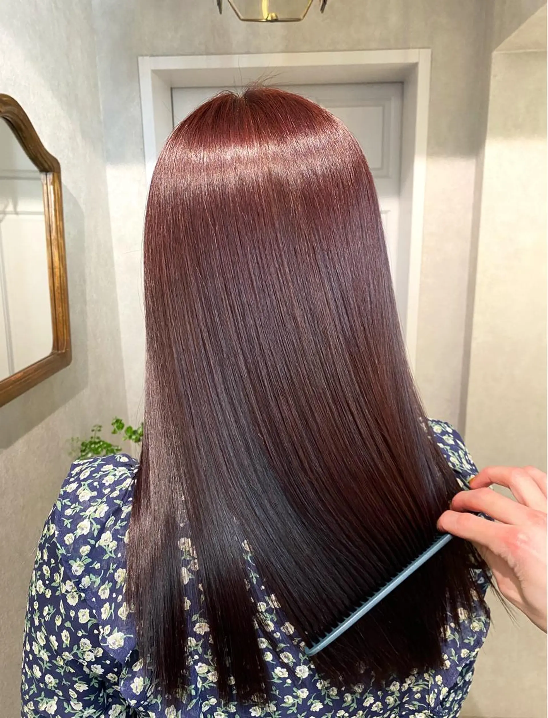 セミロング カラー ヘアカラー トリートメント お洒落カジュアル🍃 まなとのヘアスタイル