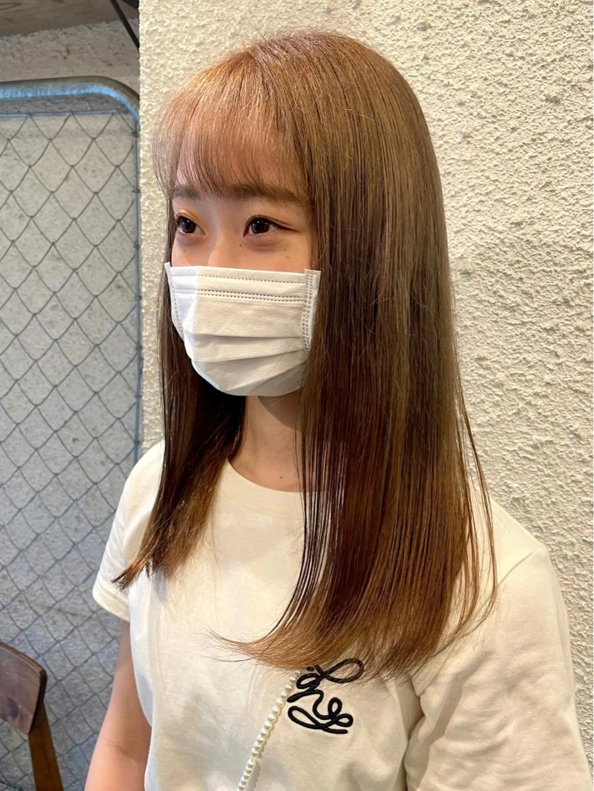 セミロング カラー カット ヘアカラー トリートメント 坂田 友梨奈のヘアスタイル