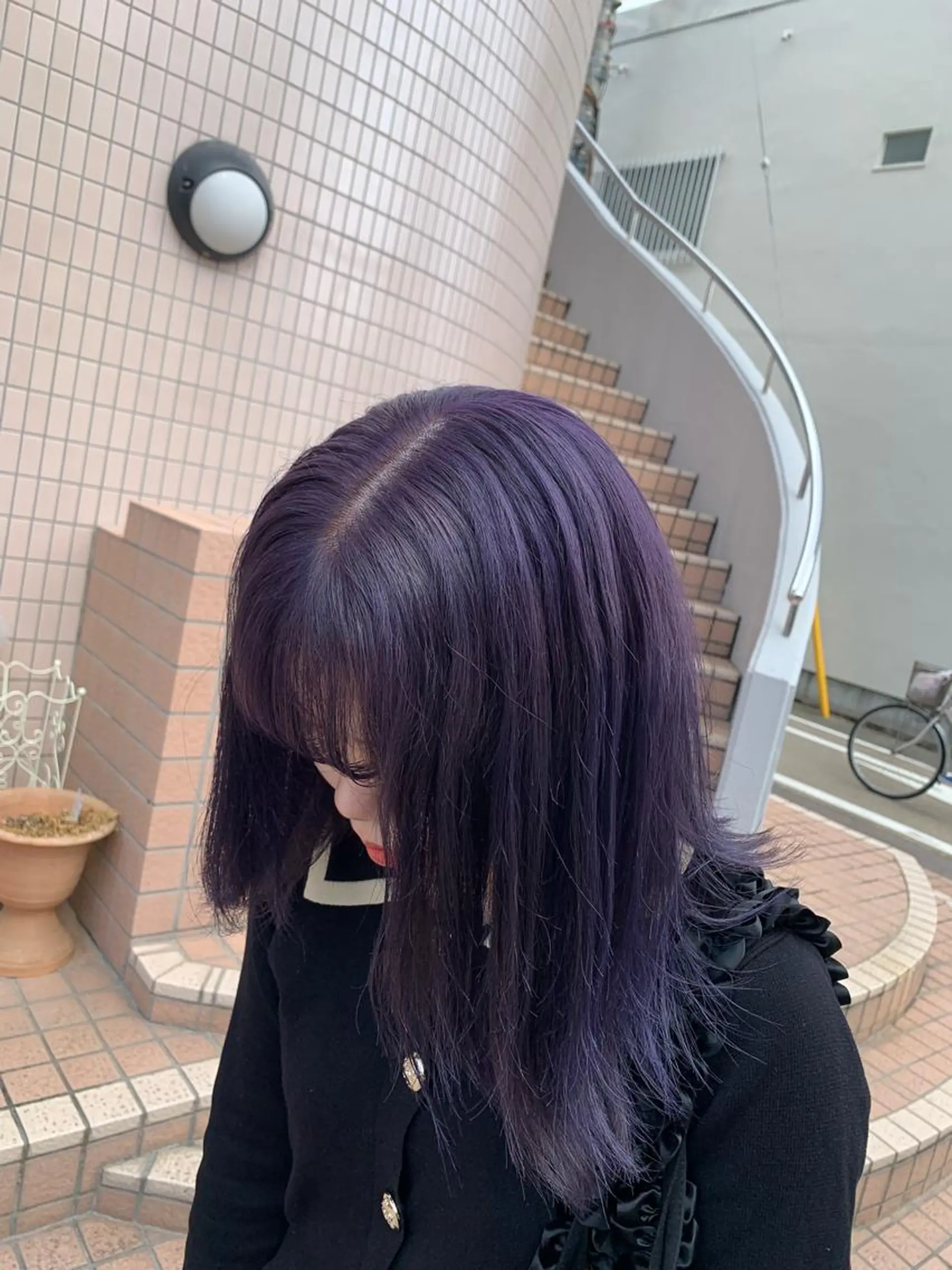 セミロング カラー Lunapiena所属・Lunapiena 🫧ナナのヘアスタイル