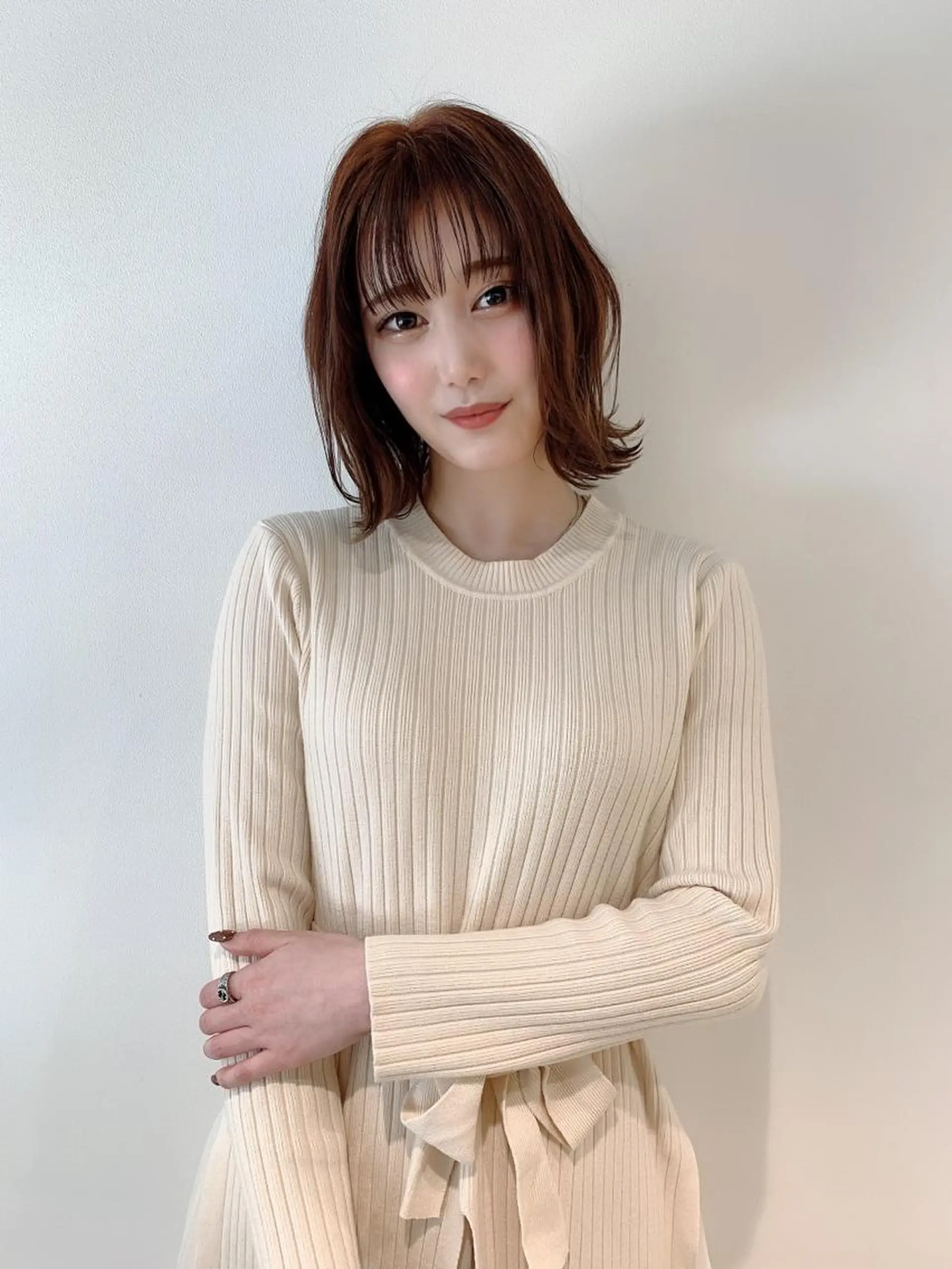 ミディアム カラー カット ヘアカラー なりたいが叶う ながしまじゅんきのヘアスタイル