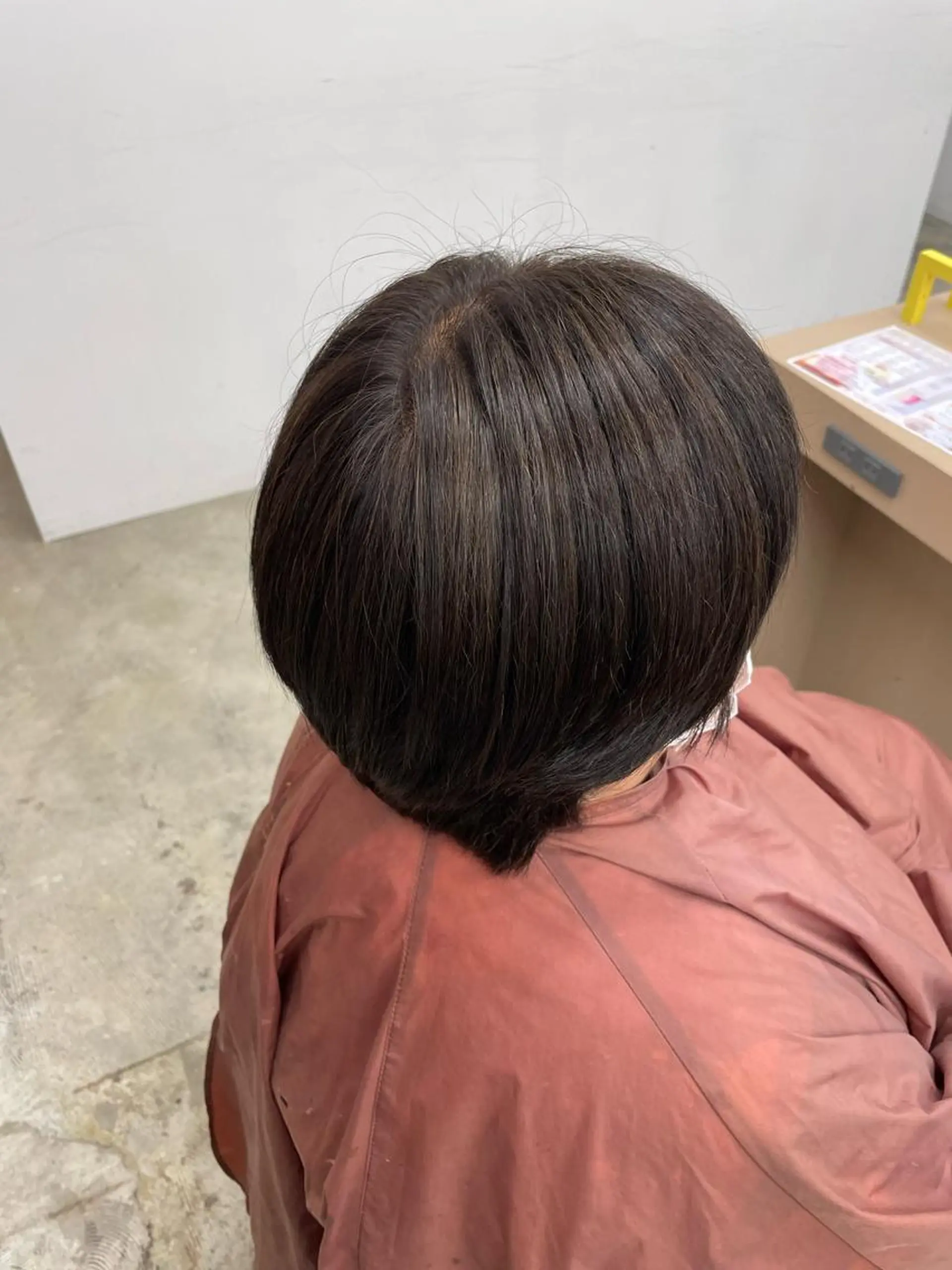 ショート カラー ブラウンカラー オリーブブラウン eclat hair's BEAU group所属・吉川 莉央のヘアスタイル