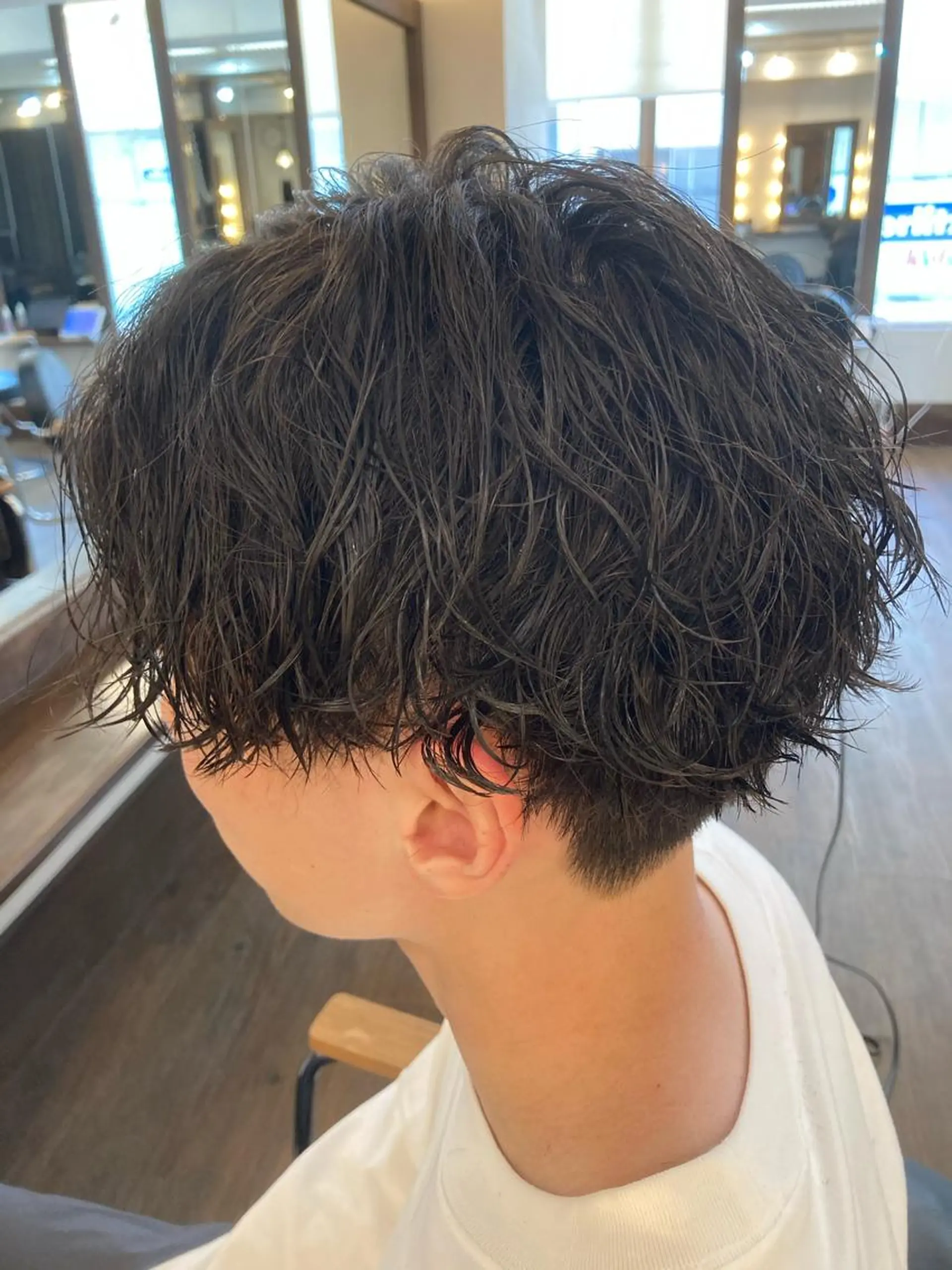 パーマ メンズ カット パーマ メンズサロン アソビ元町のヘアスタイル