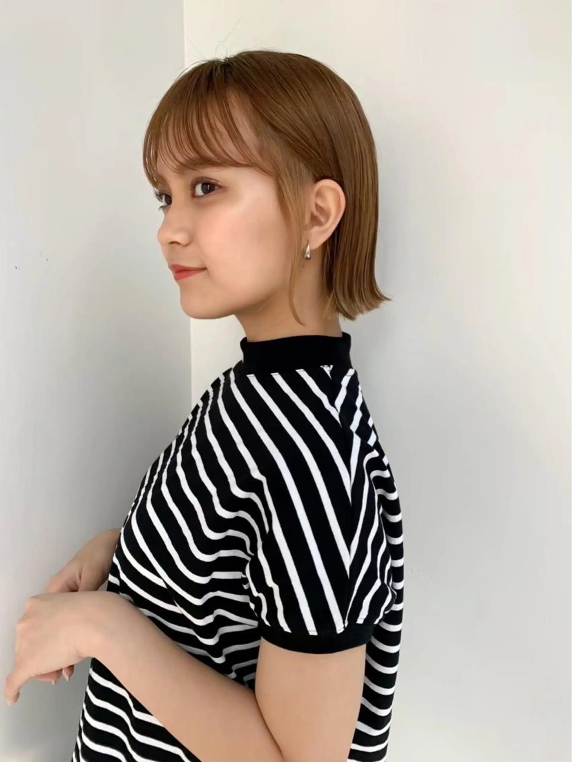 ショート カラー 切りっぱなしボブ インナーカラー ボブ ハイライト/ショート /ボブ/RYOHEIのヘアスタイル