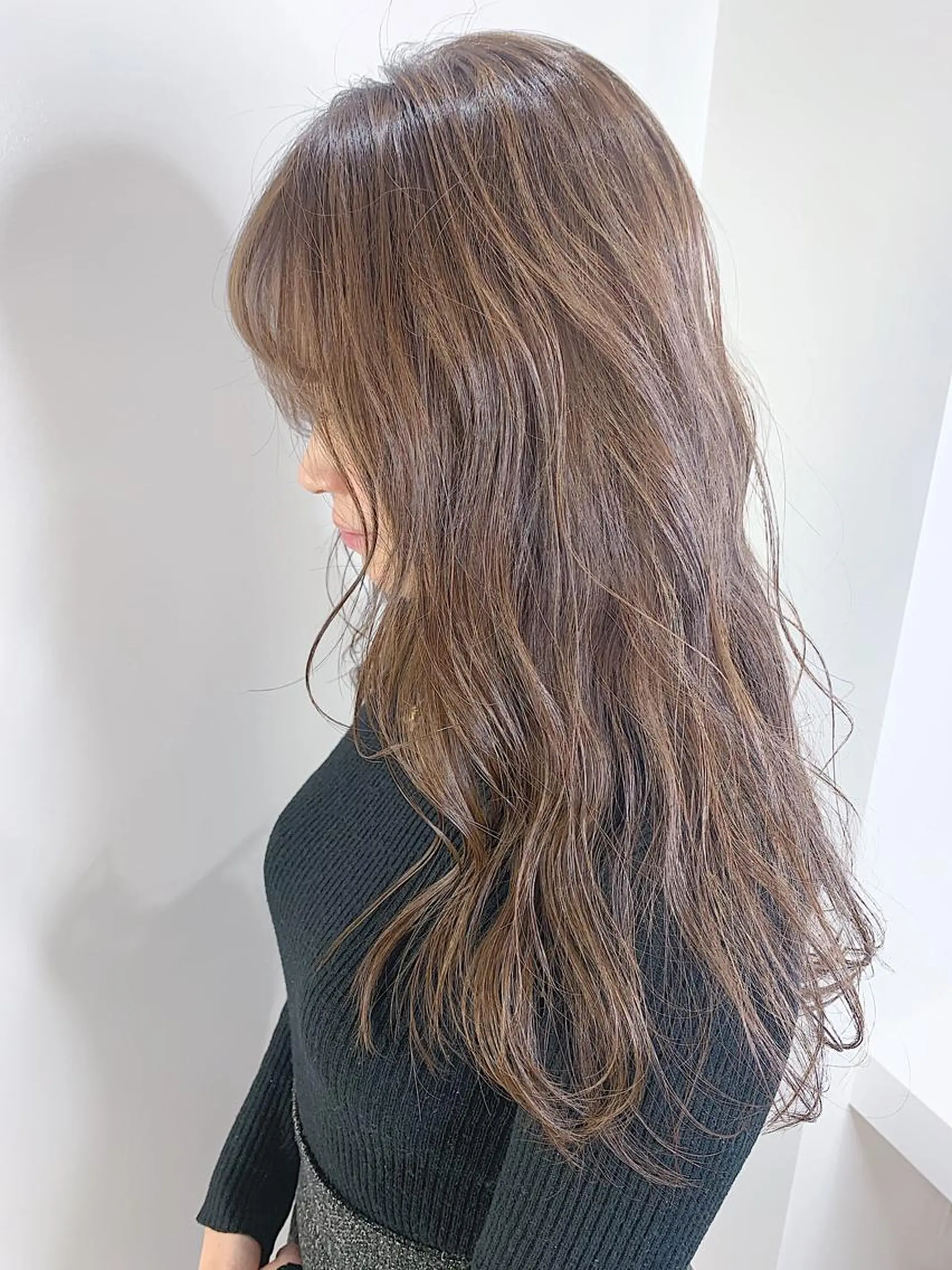ロング カラー ヘアアレンジ アディクシーカラー ベージュカラー グレージュ ハイライトカラー イルミナカラー ヘアカラー トリートメント ヘッドスパ ヘアセット レイヤーカット/艶髪 🎀笠原 優花🎀のヘアスタイル