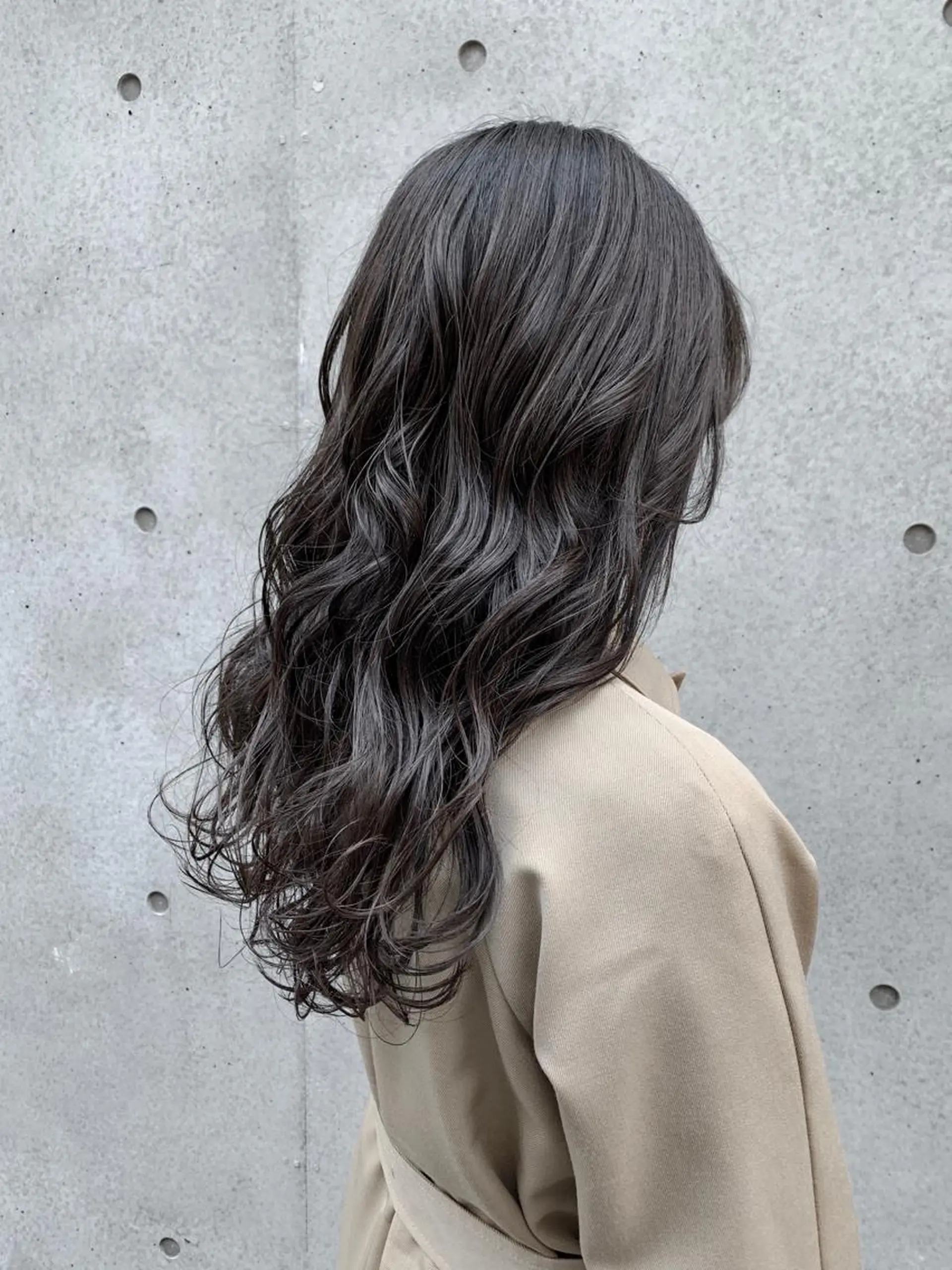 ロング カラー カット ヘアカラー トリートメント 平 ちひろのヘアスタイル