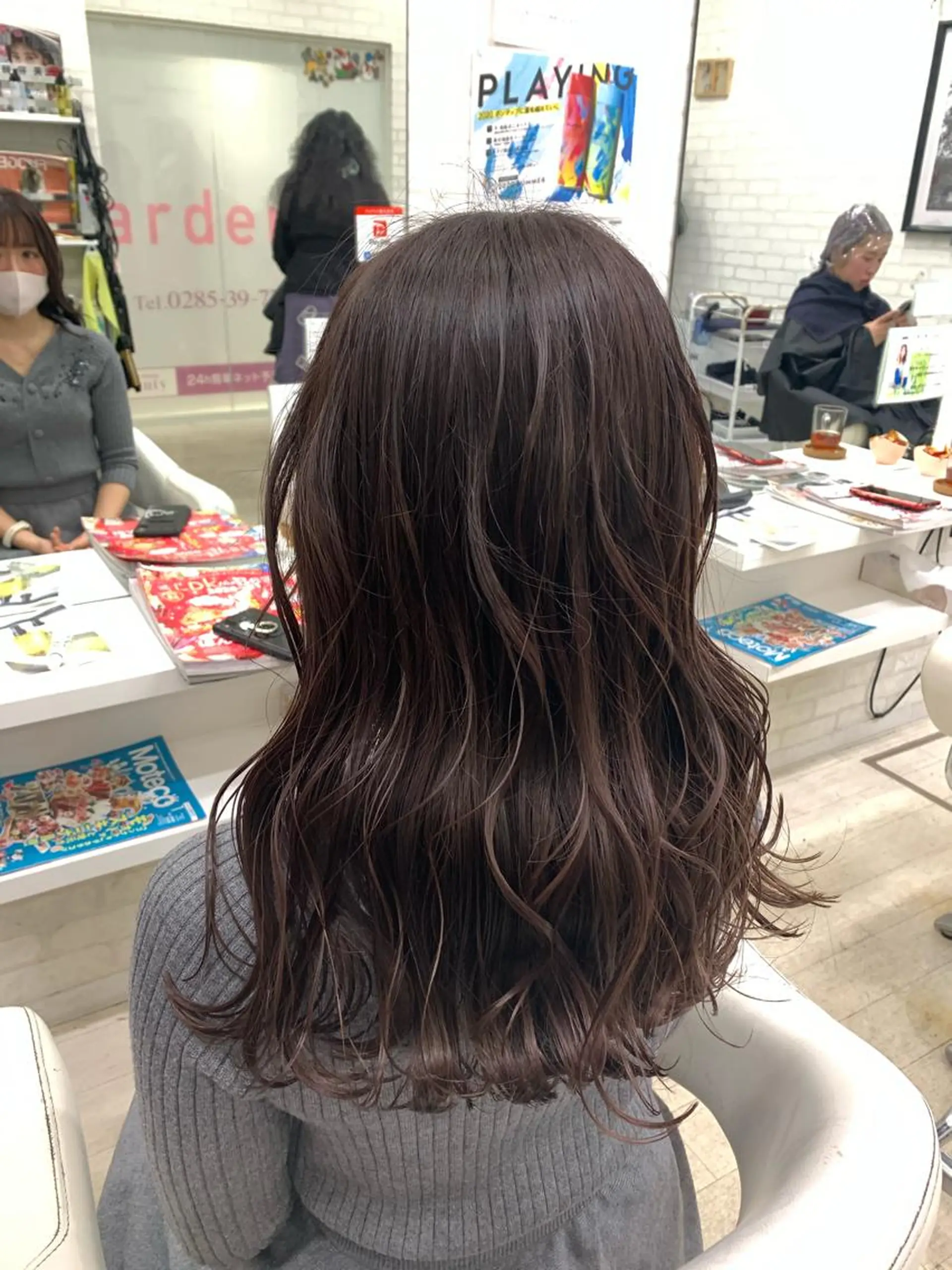 セミロング カラー 大橋 一智のヘアスタイル