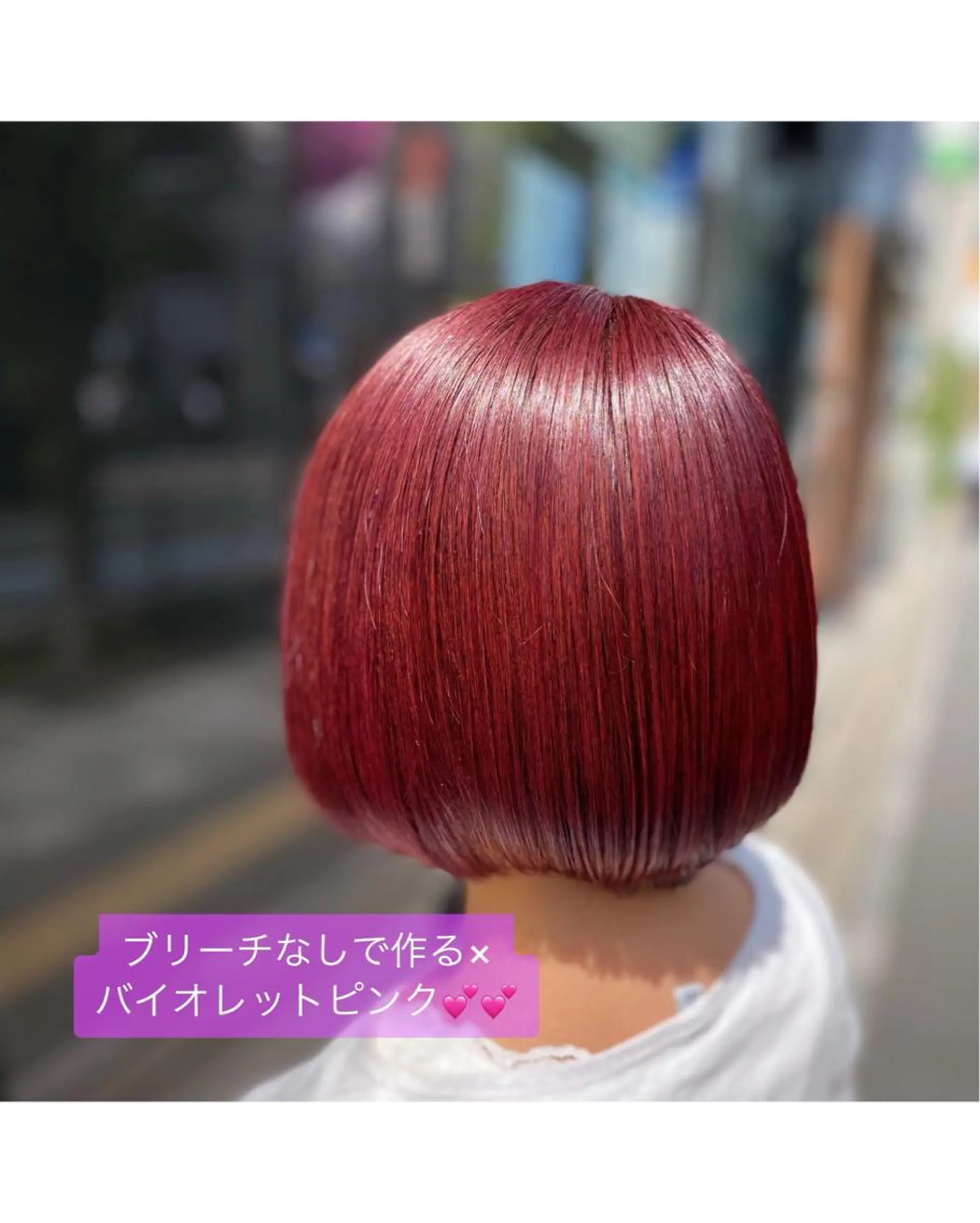 ショート YASU🍎ボブ/ 赤系カラー/髪質改善のヘアスタイル