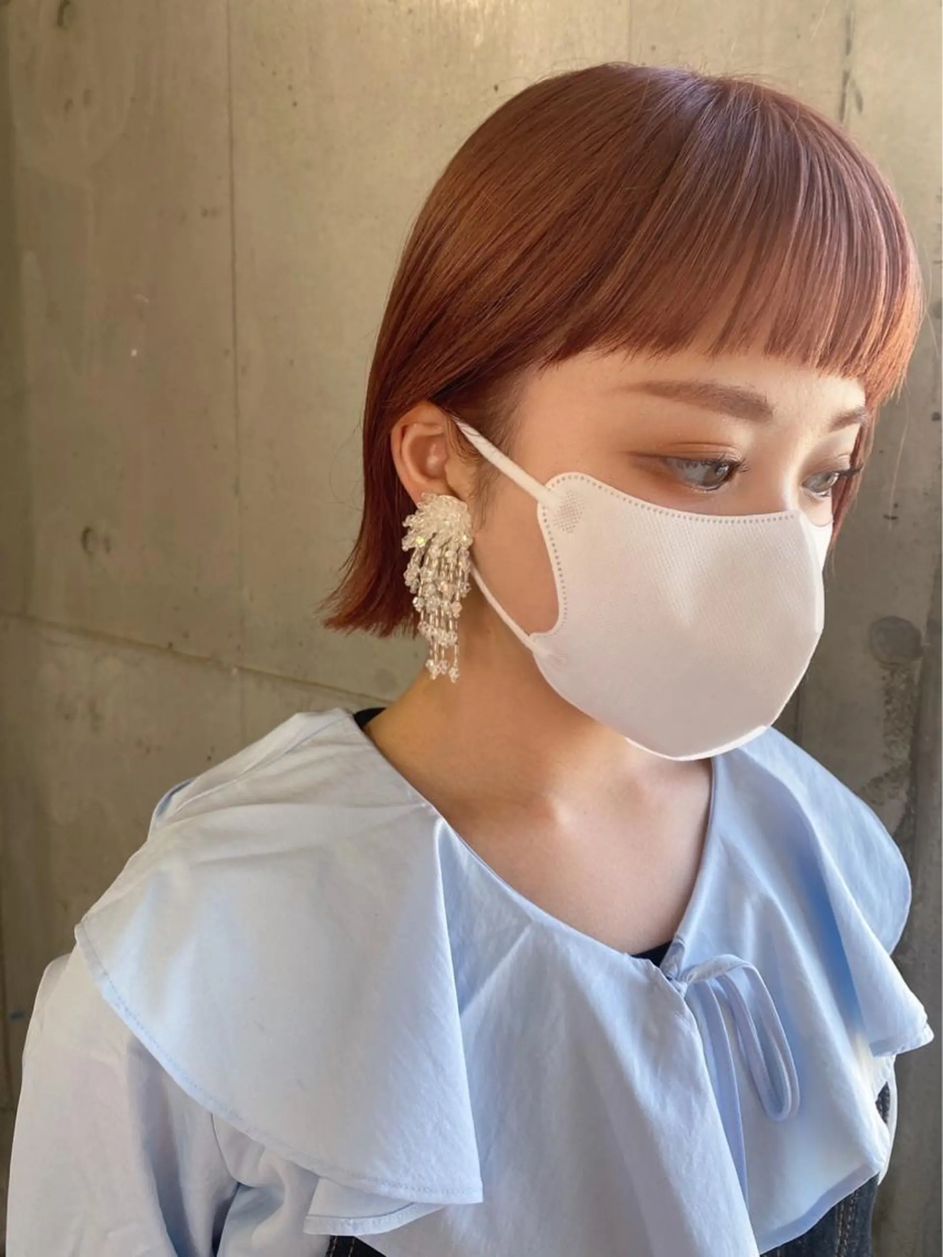 ミディアム カラー バレイヤージュ ブリーチ ブラウンカラー ケアブリーチ ハイライトカラー カット ヘアカラー トリートメント lani 天神大名/ブリーチのヘアスタイル