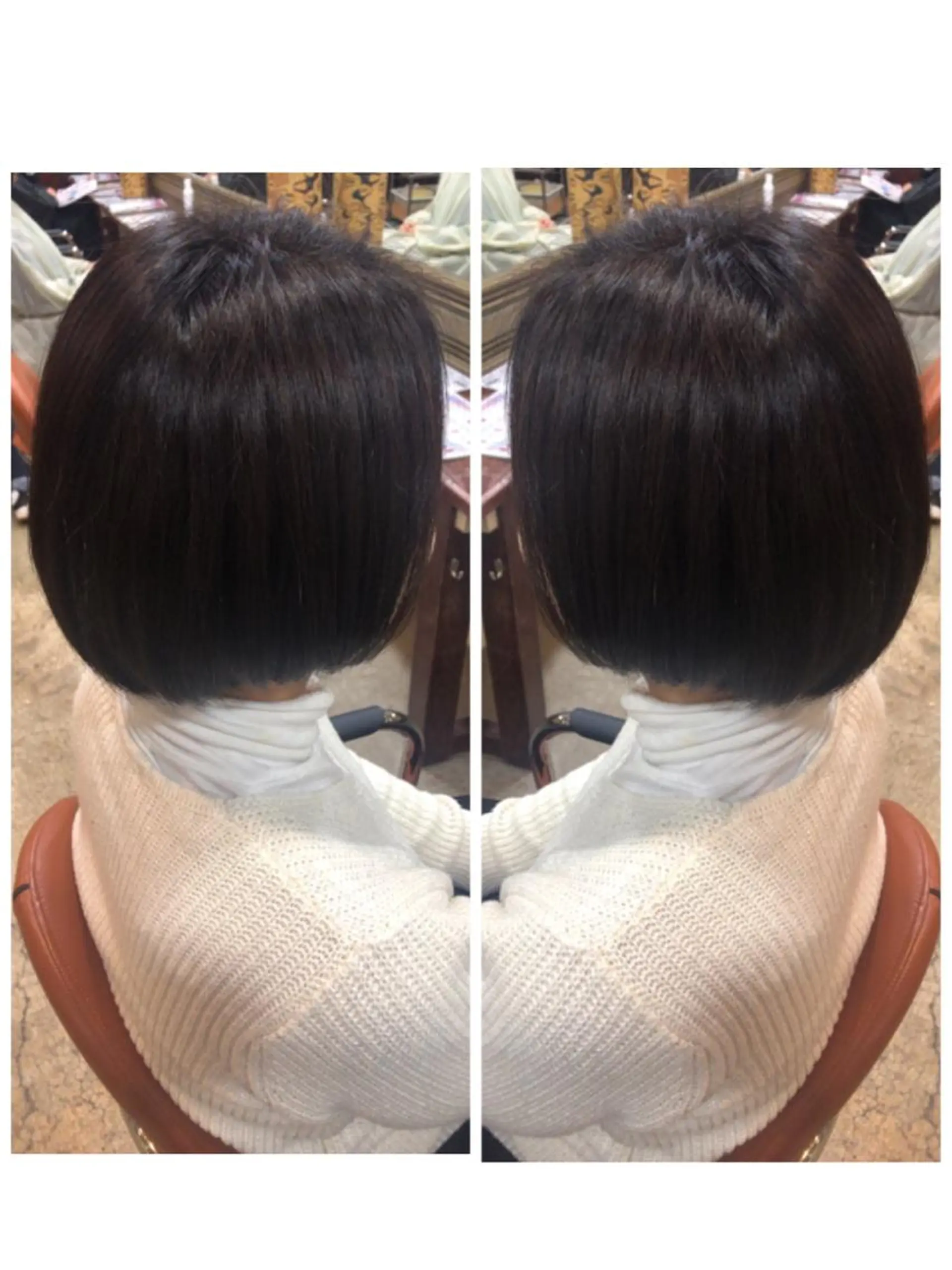 ショート ボブ カット 品田 真里のヘアスタイル