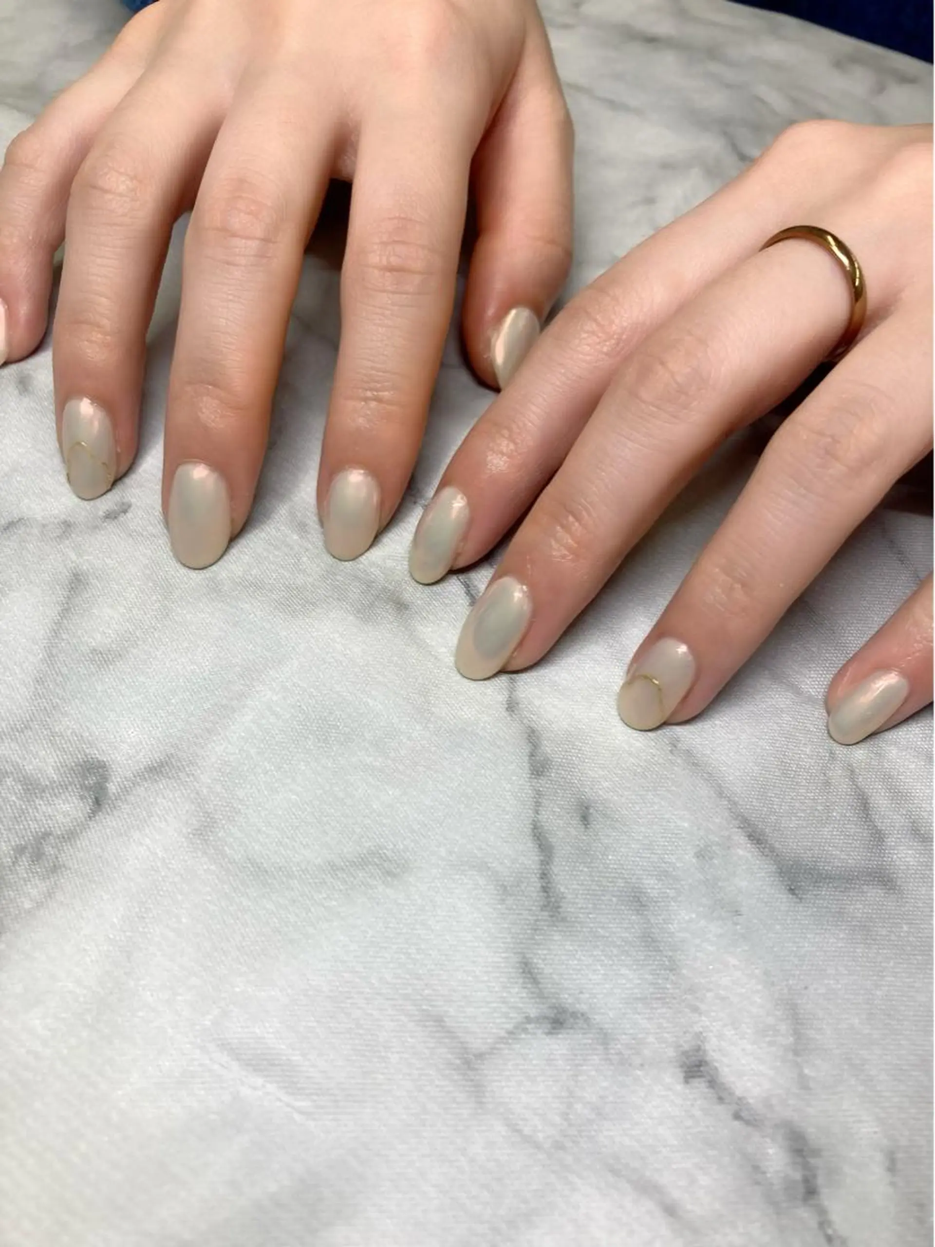 ネイル オーロラネイル マットネイル ミラーネイル MUKUTOU nail 　YUKIのネイルデザイン