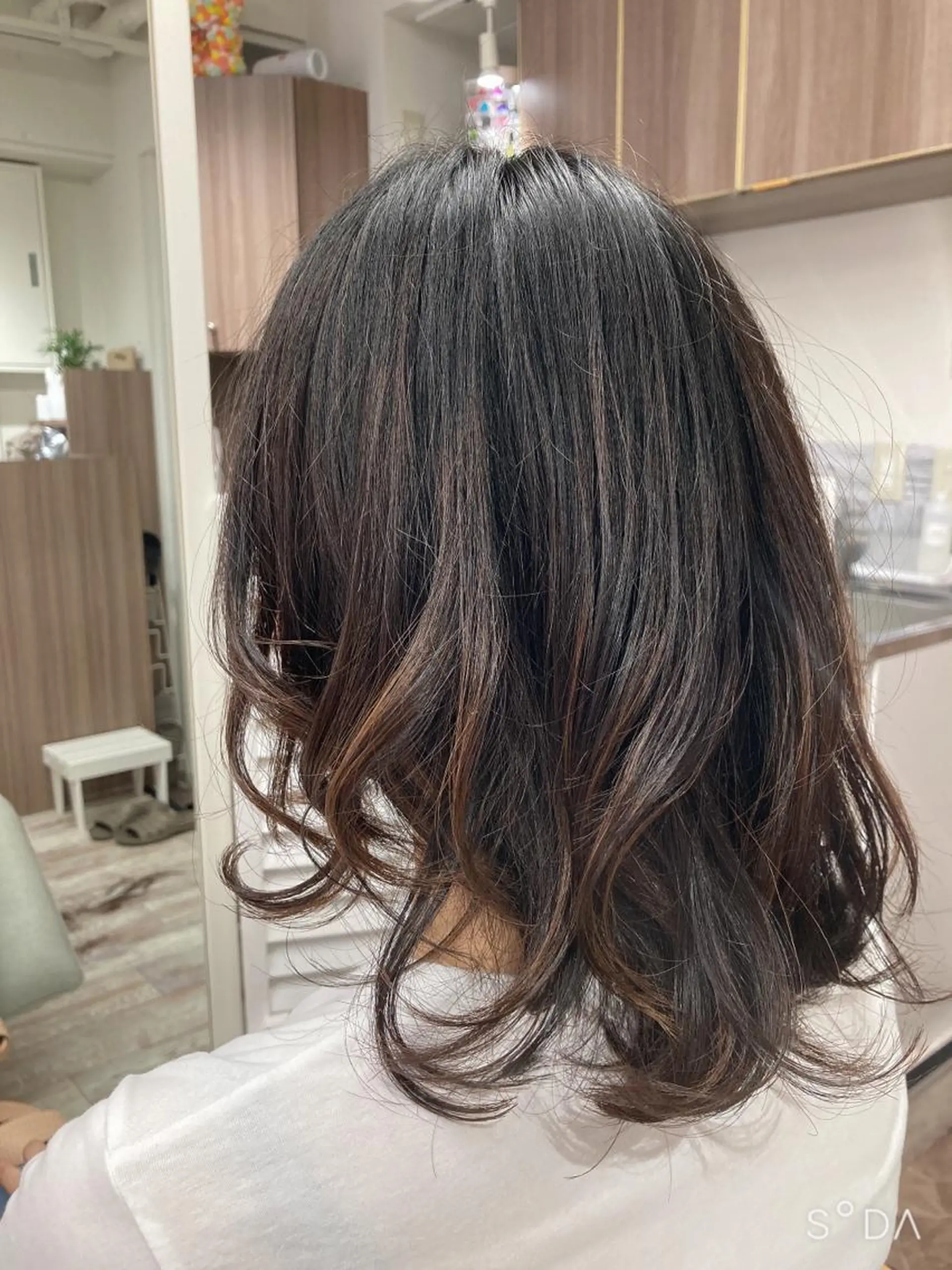 セミロング レイヤーカット カット ミルミー美容室所属・🦄💒💓齎藤 七海子🦄💒💓のマツエク・マツパデザイン