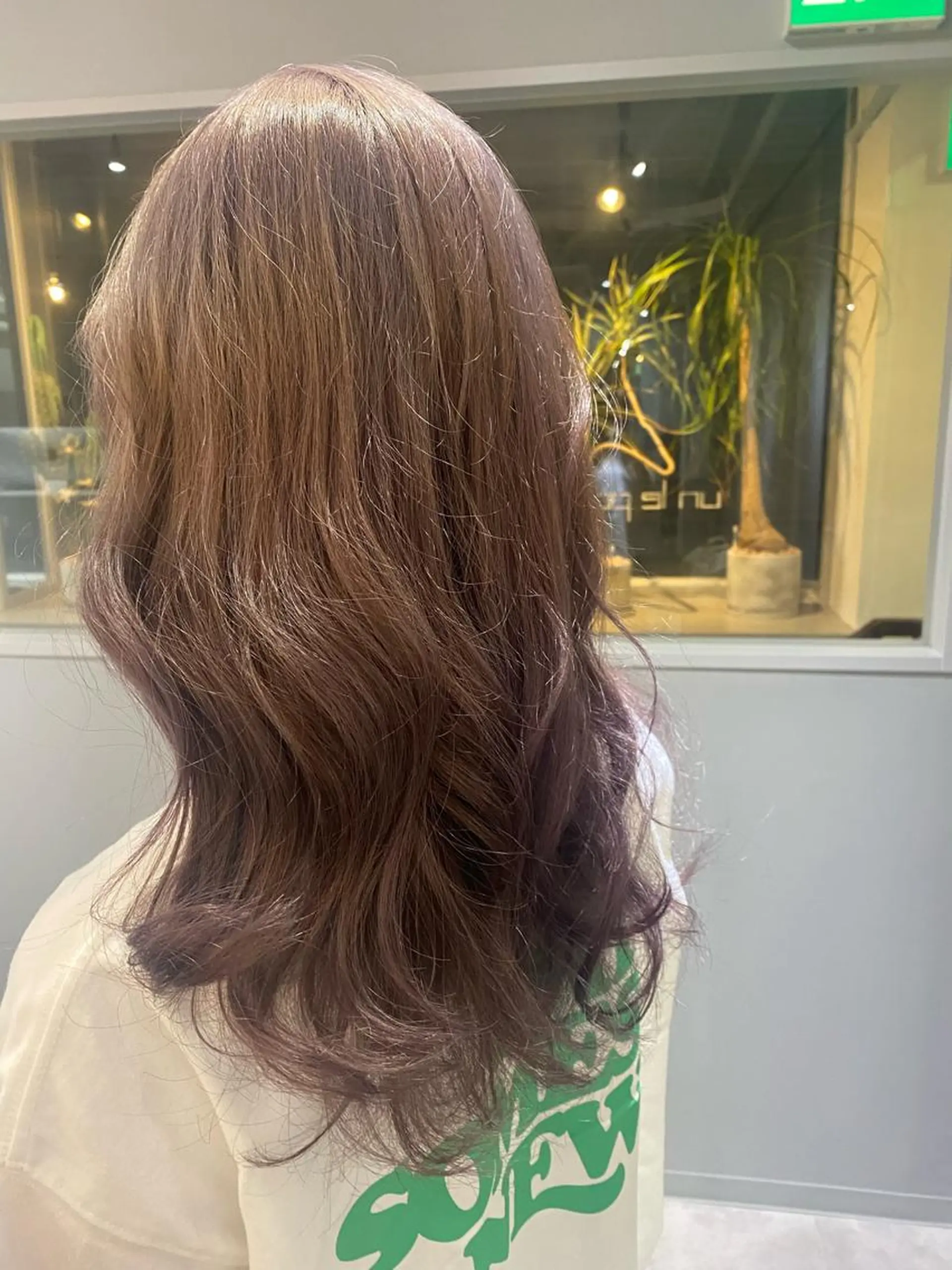 ロング ヘアカラー トリートメント きよはらちさき🍑 柔らかカラー🌱🫧のヘアスタイル