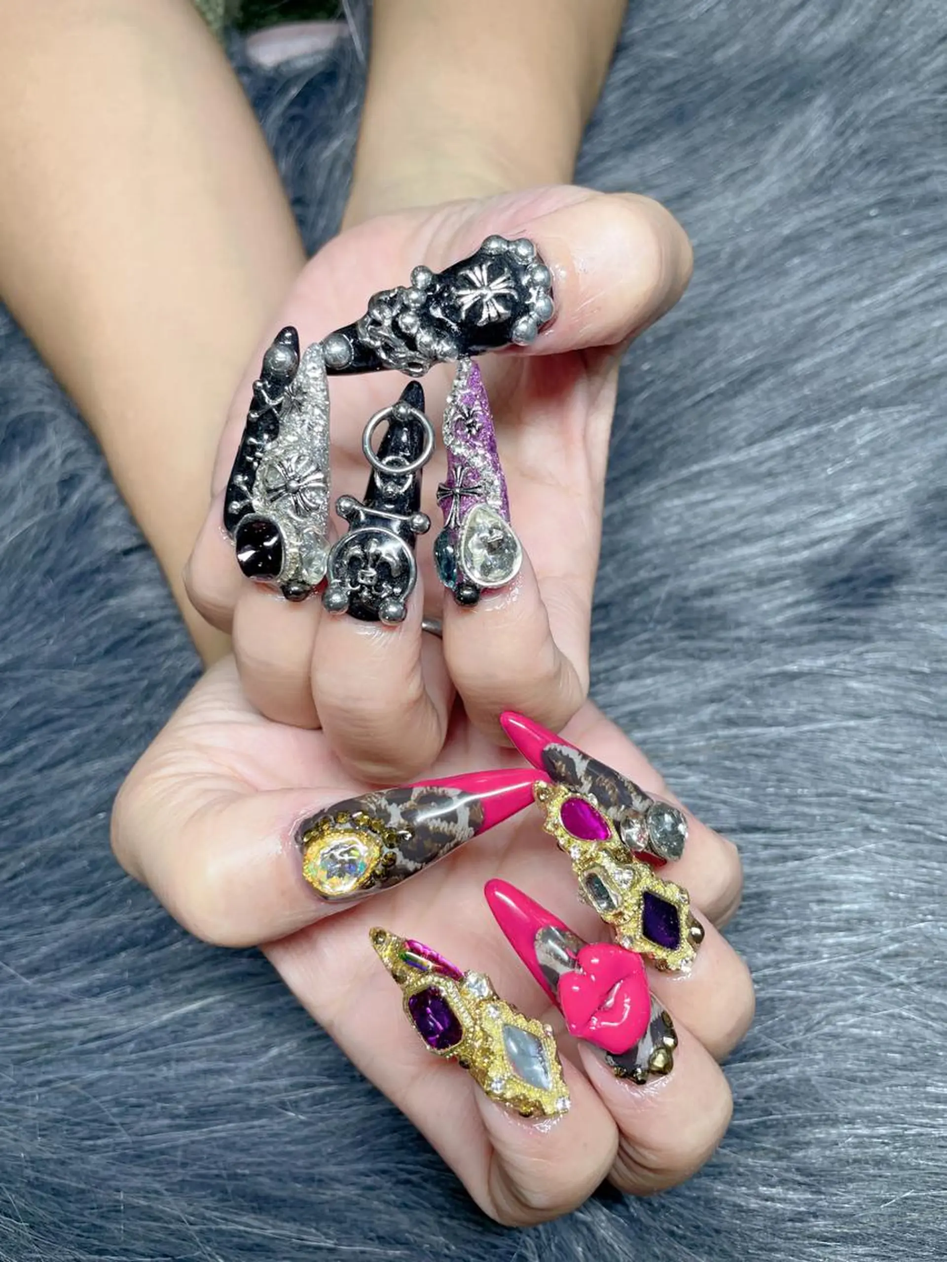 ロング ネイル ハンドネイル 《LB》ラブリエ Nail&eyeのマツエク・マツパデザイン