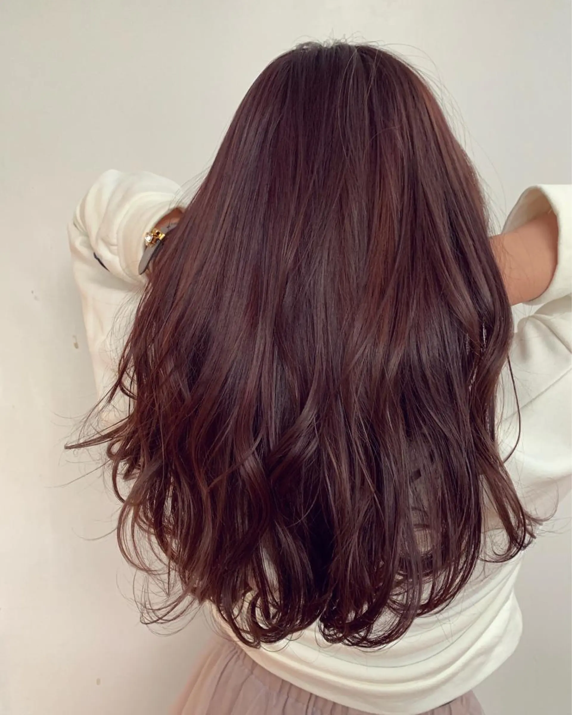 ロング カラー ピンクカラー バイオレットカラー バイオレットピンク newi 京橋 【yuuki】のヘアスタイル