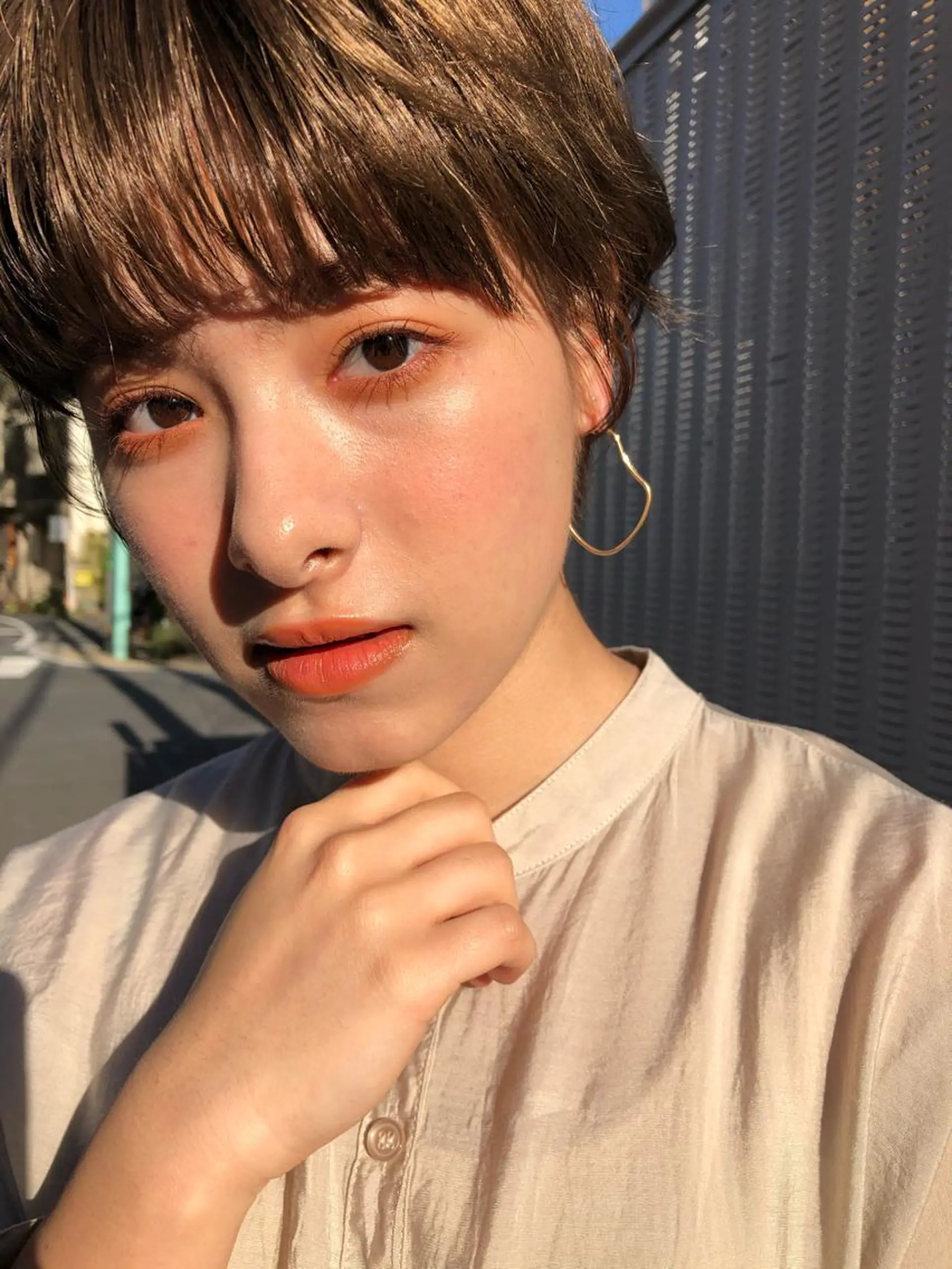 ショート パーソナルカラー 藤本夢のヘアスタイル