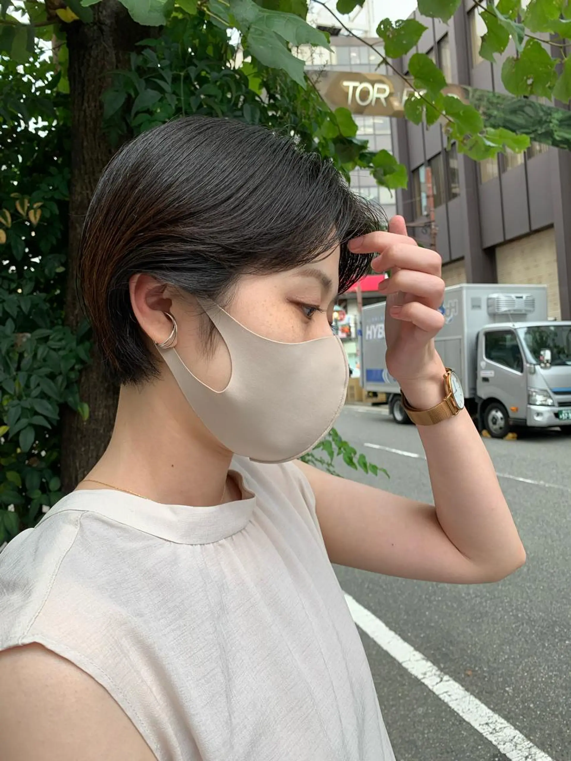 ショート ボブ カット 豊浦 翔太のヘアスタイル