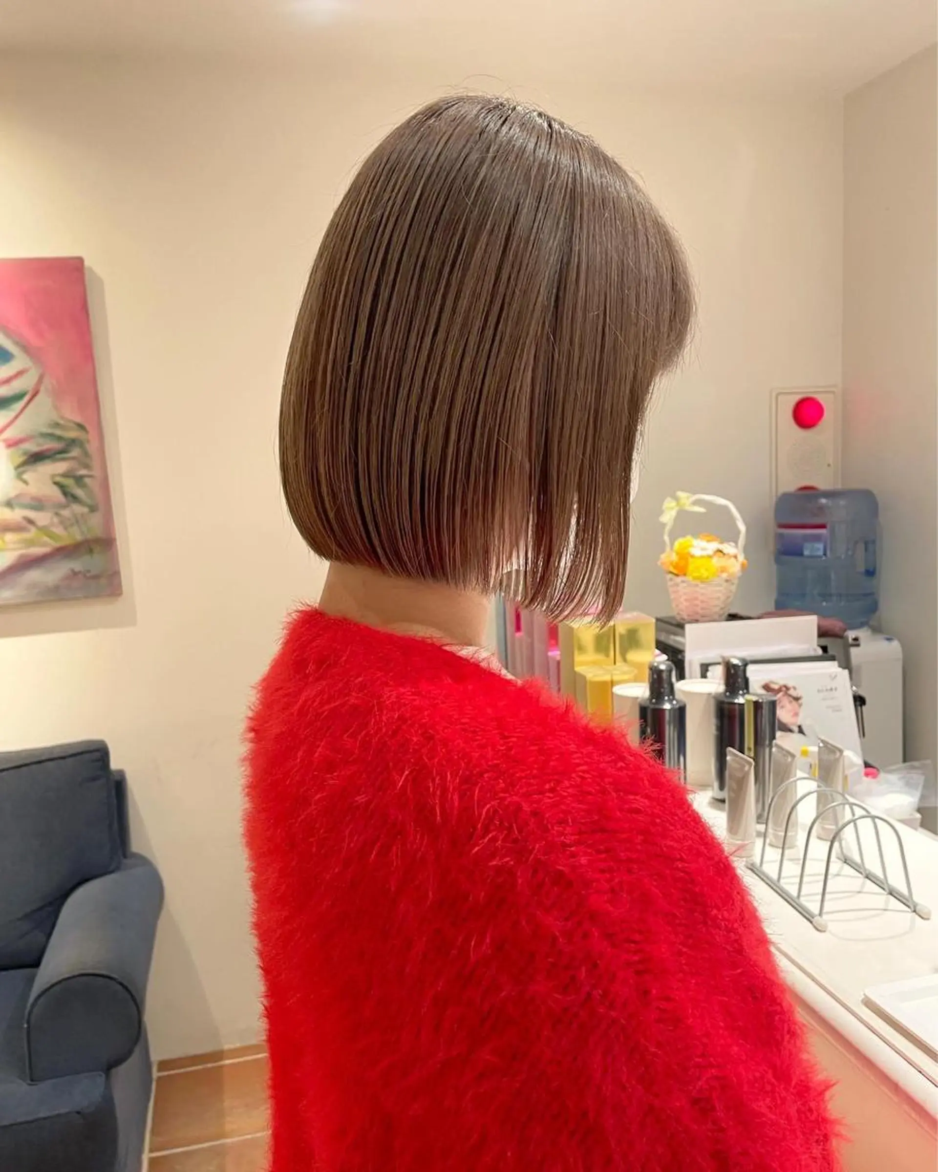 ショート カラー ベージュカラー ブリーチ ヘアカラー トリートメント ボブ/レイヤー/ケア パーマ/リュウタのヘアスタイル