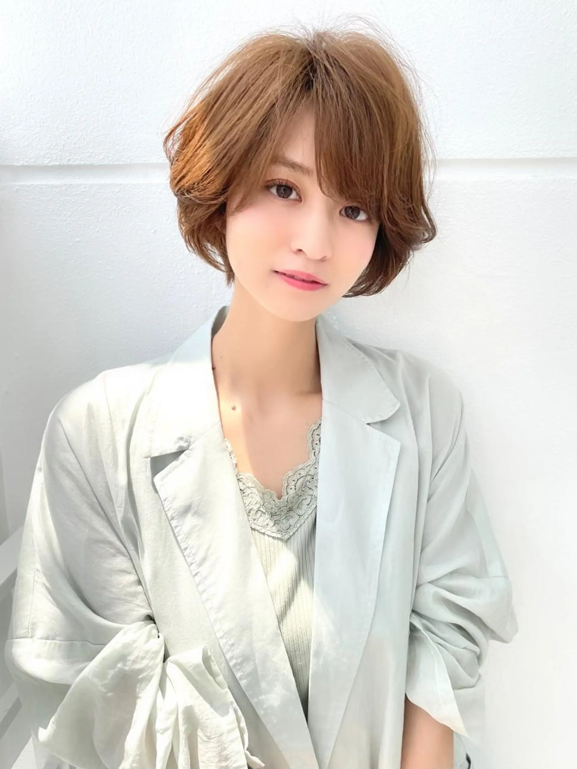 ショート カラー カット ヘアカラー トリートメント LucksiMie 銀座店所属・【韓国 レイヤー 髪質改善✨】かずのヘアスタイル