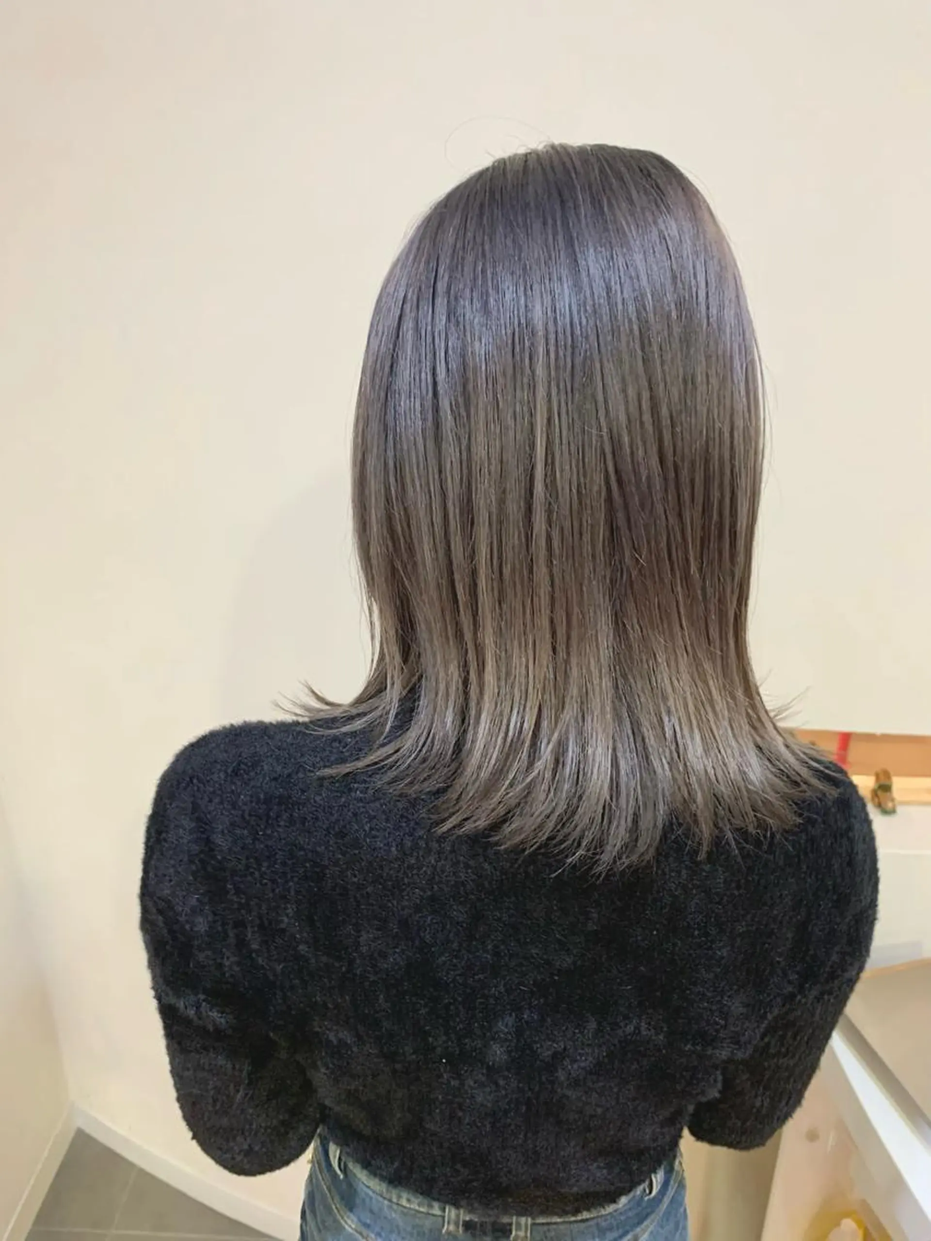 ミディアム カラー ヘアアレンジ ショートボブ ミディアムパーマ ベージュカラー デザインカラー グレージュ カット ヘアカラー 店長/髪質改善/ ショート/松若　優のヘアスタイル