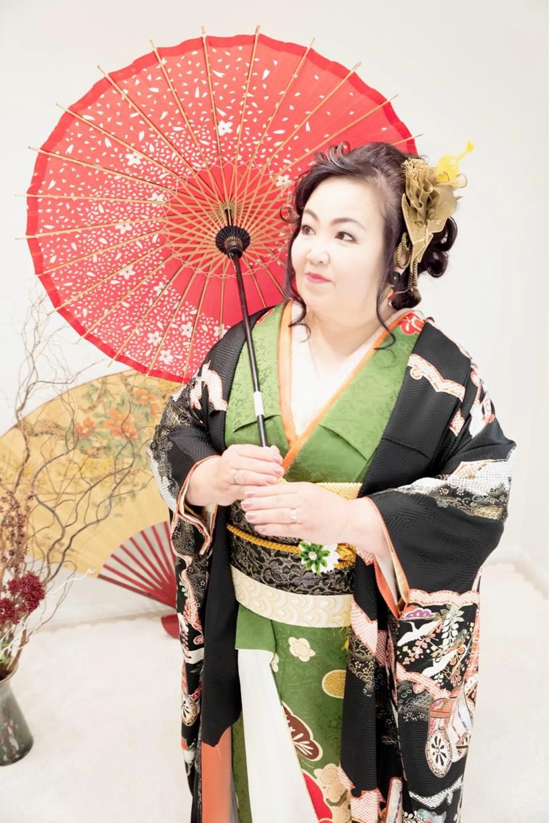 ヘアアレンジ マツエク・マツパ 着物ヘア 野咲き 美容室のマツエク・マツパデザイン