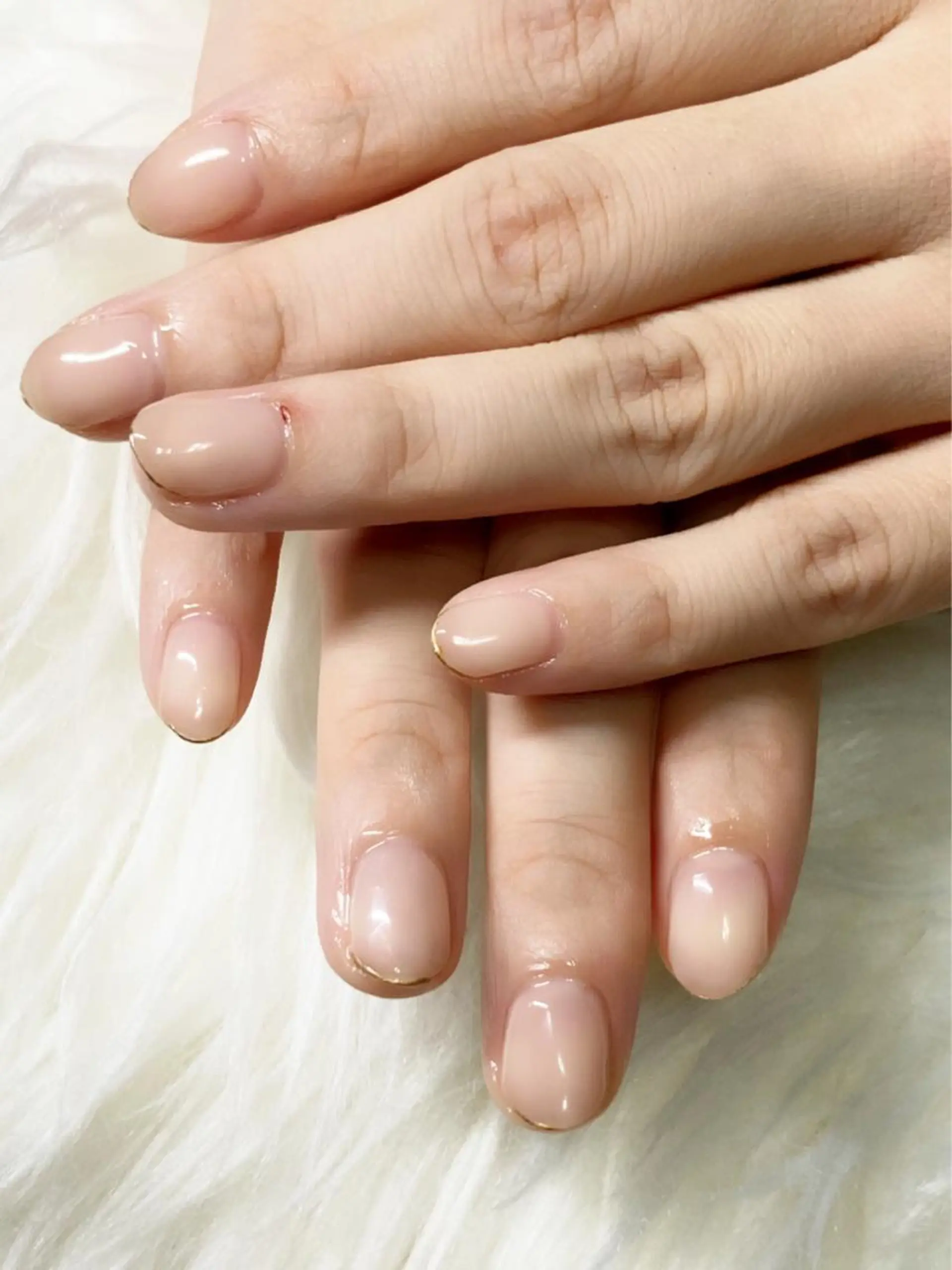 ネイル ラメ(グリッター) ワンカラーネイル ネイルケアサロン Campanulaのネイルデザイン