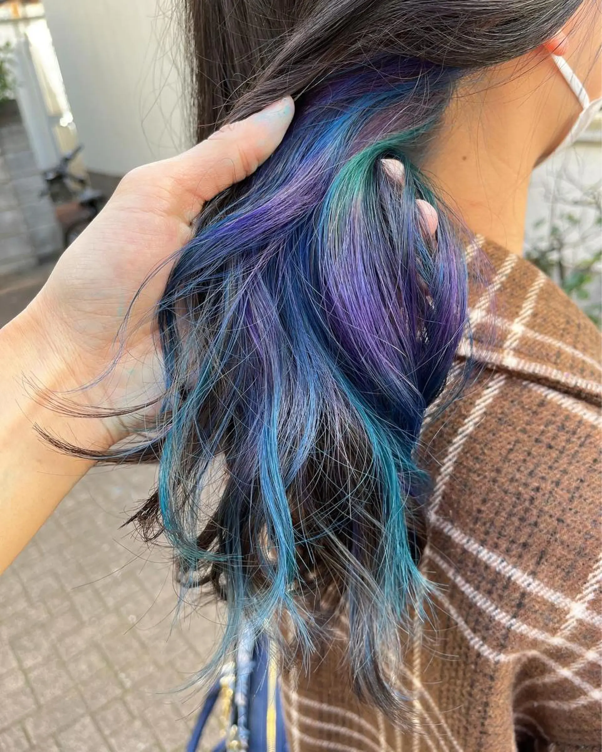 セミロング カラー ショートボブ アッシュ バレイヤージュ ミストバング ベージュカラー カット ヘアカラー トリートメント 原宿サロン代表 デザインカラー伊藤卓のヘアスタイル