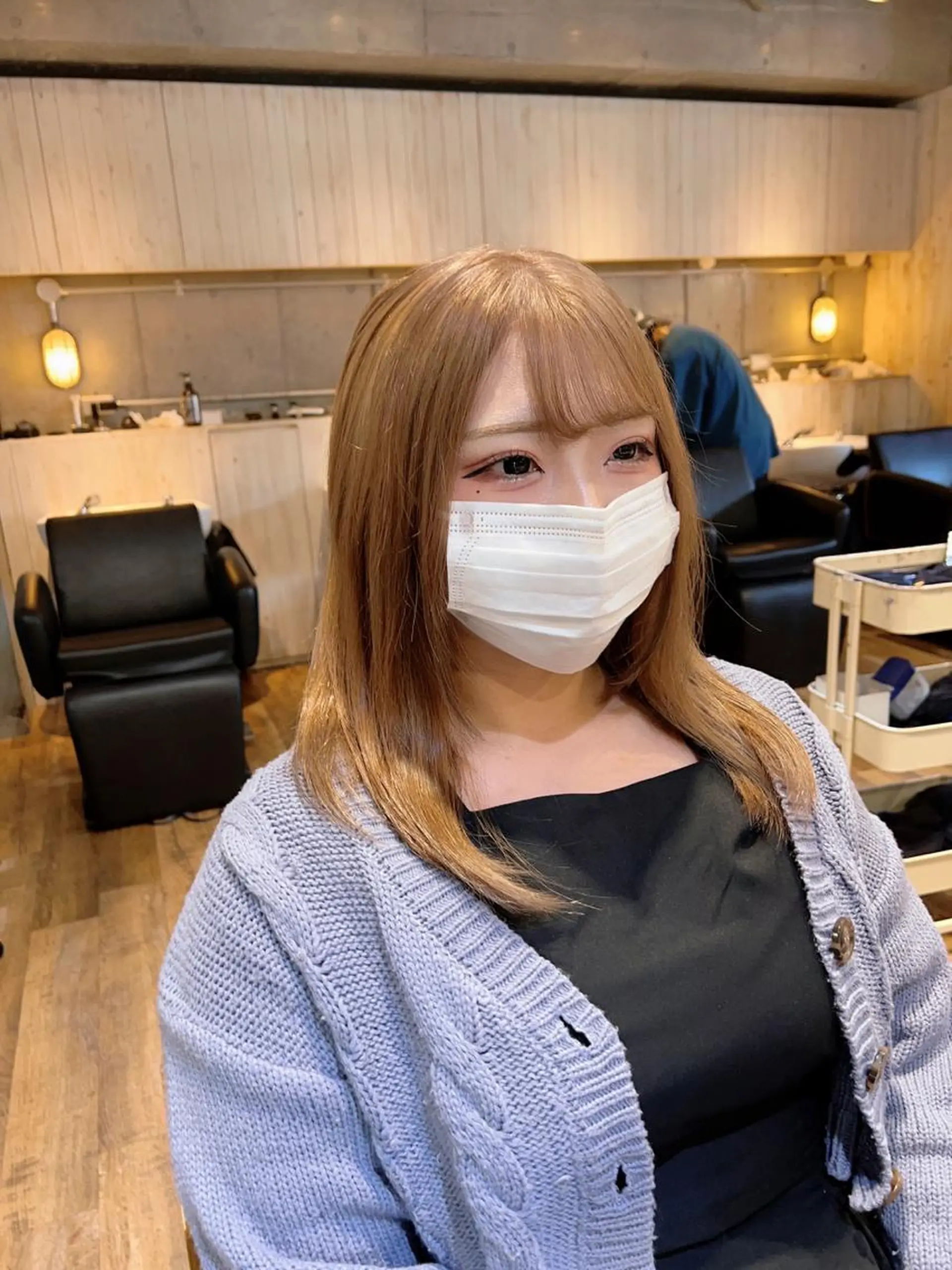 ミディアム カラー ヘアカラー トリートメント 🎨デザイン🥇 美髪・艶髪　日暮千敬のヘアスタイル