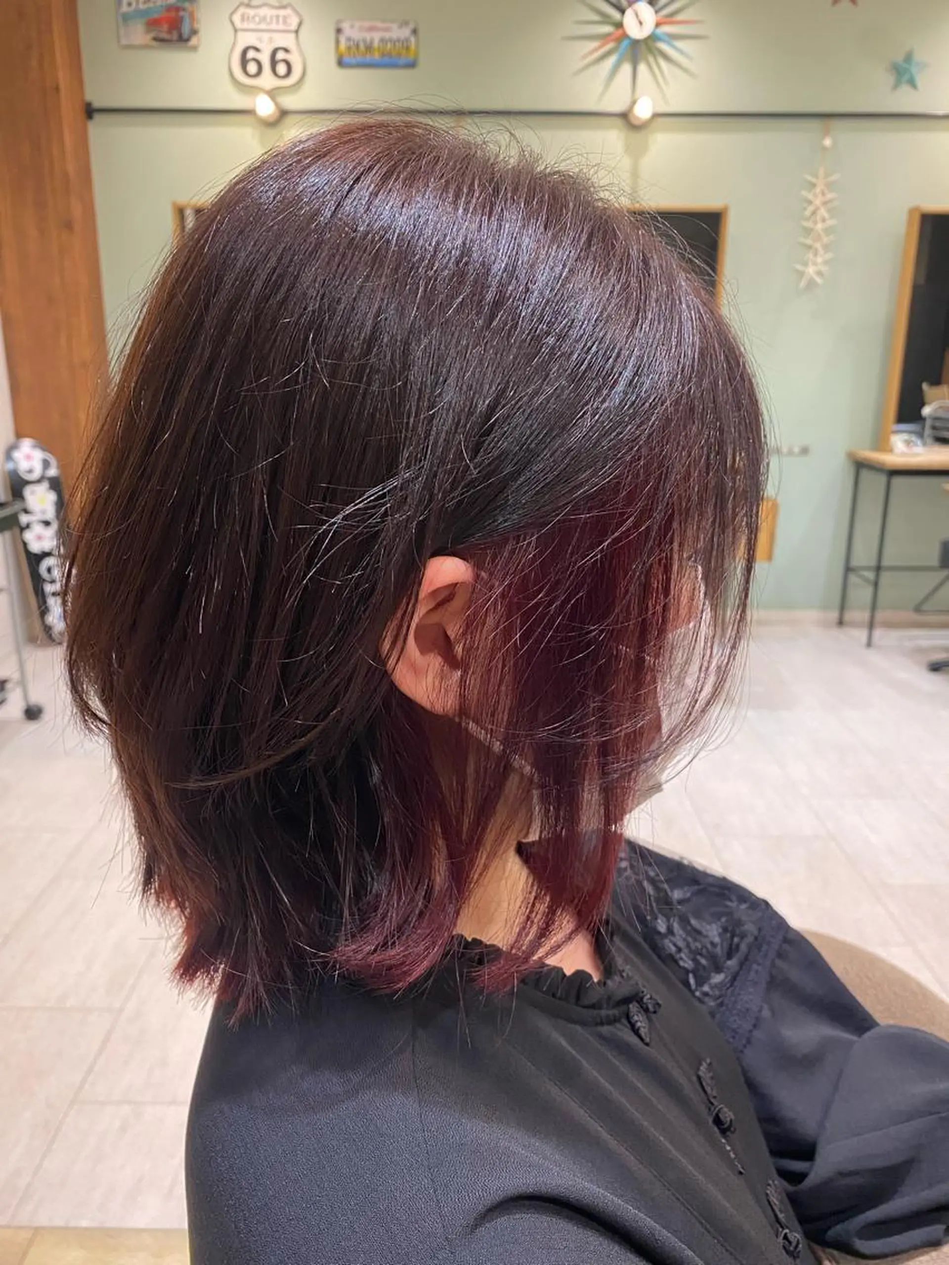 ミディアム 韓国トレンドヘア しゅーやのヘアスタイル