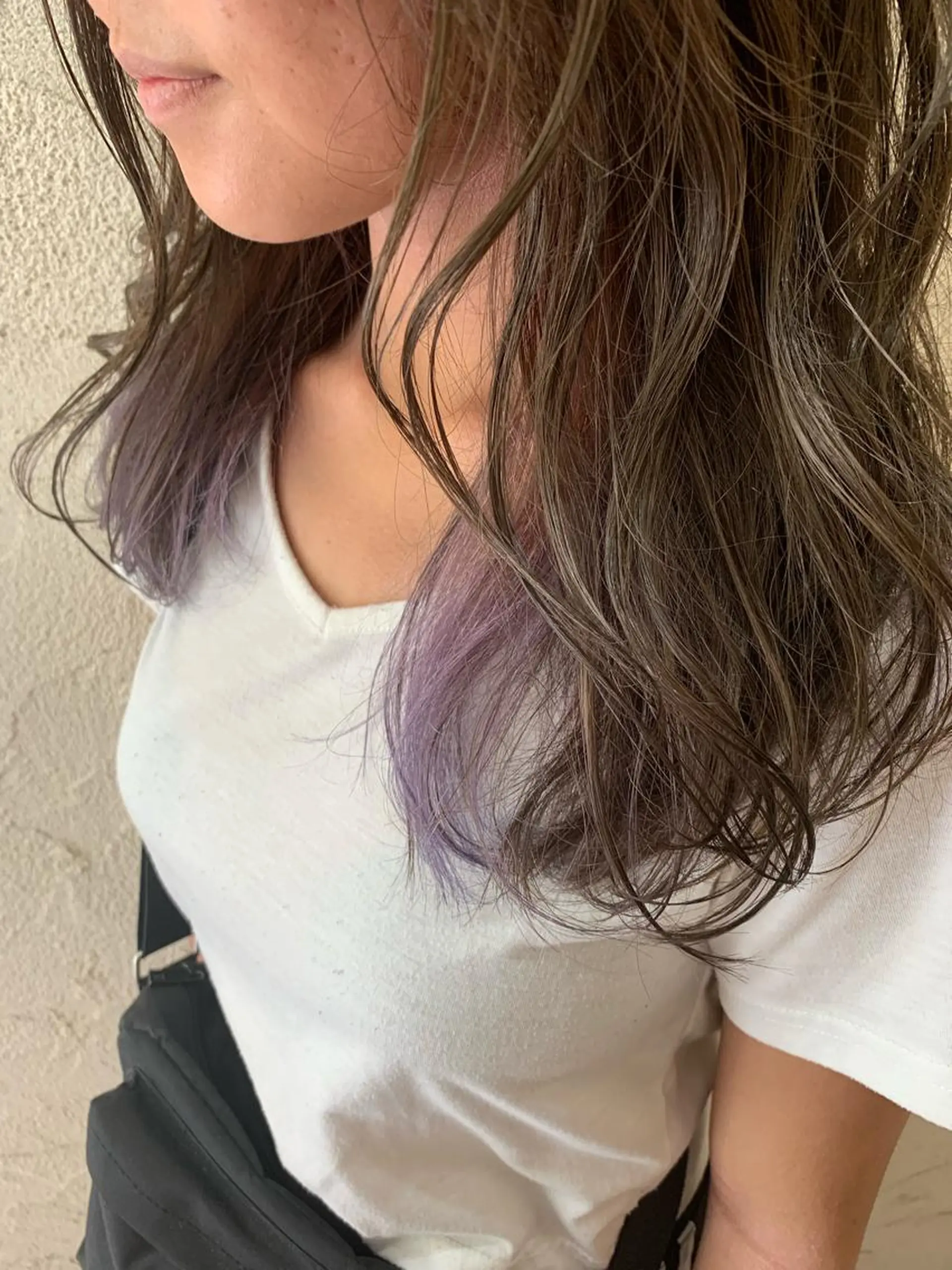 ミディアム カラー バイオレットカラー ヘアカラー トリートメント ヘアセット 髪質改善色素改善特化 keiのヘアスタイル