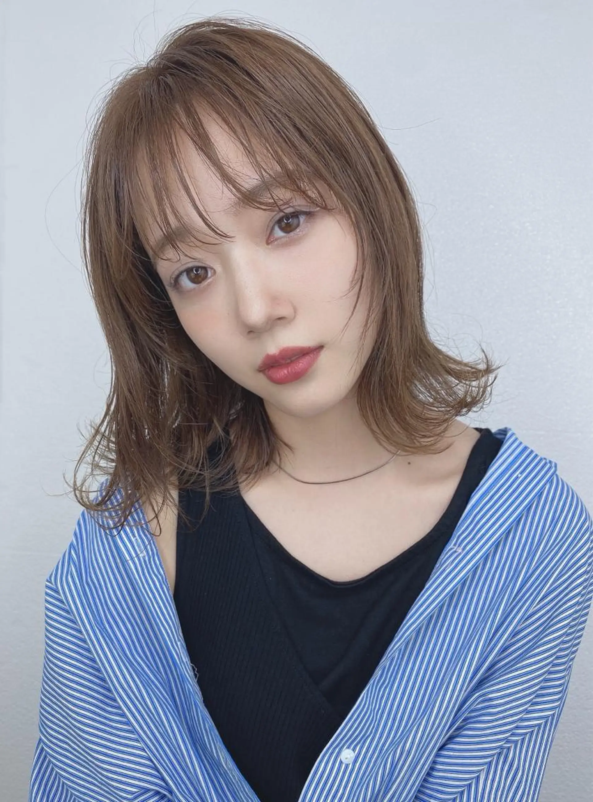 セミロング カラー Sea by LUVISM所属・Sea by LUVISM アヤノのヘアスタイル