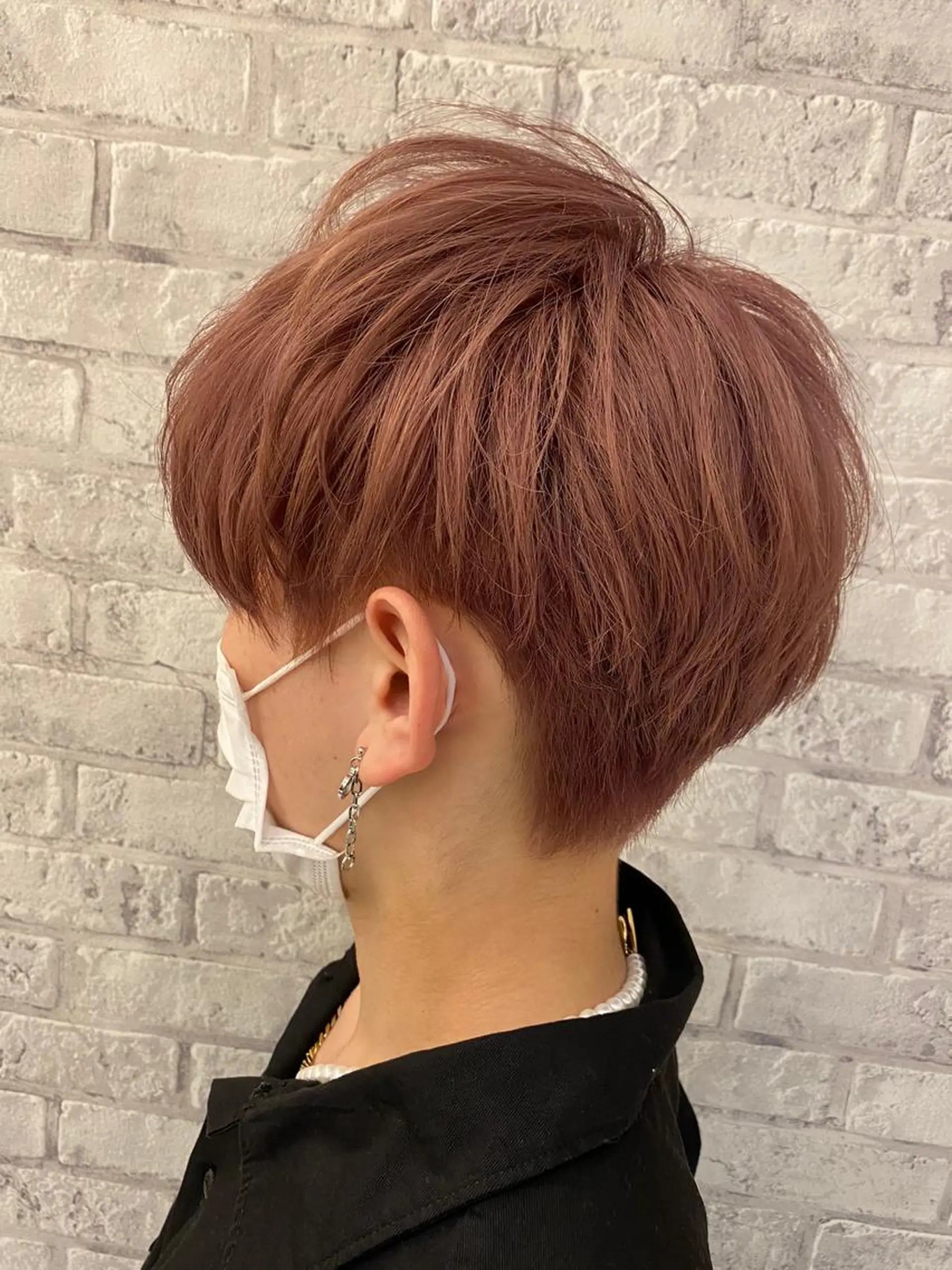 ショート カラー メンズ メンズブリーチ フェードカット メンズパーマ 波巻きパーマ ベージュカラー カット ヘアカラー トリートメント ヘッドスパ ヘアセット 💈メンズ特化 美容師サキ💈のヘアスタイル