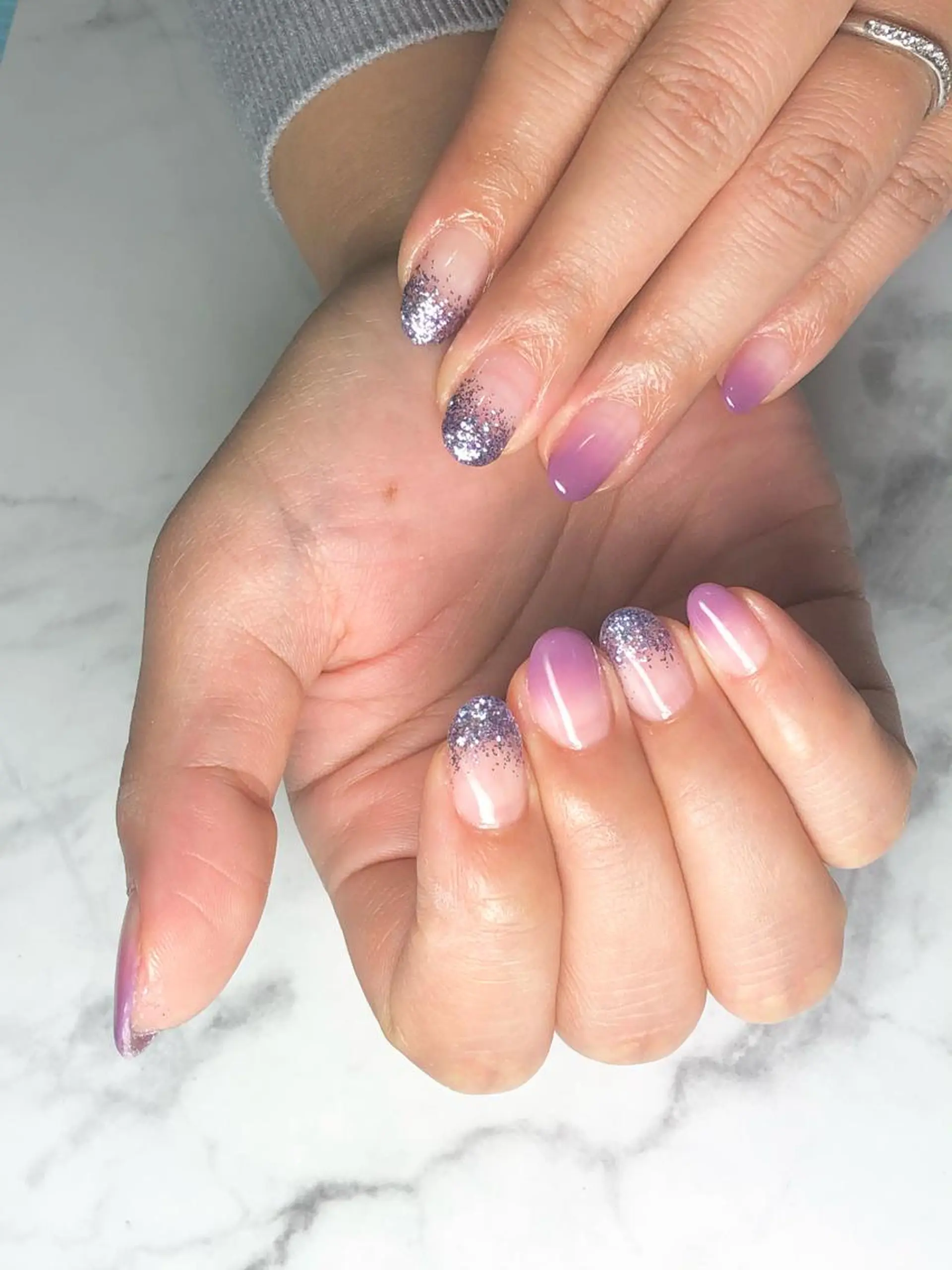 ショート ネイル ハンドネイル 🦋Kiyomi. 🦋のネイルデザイン
