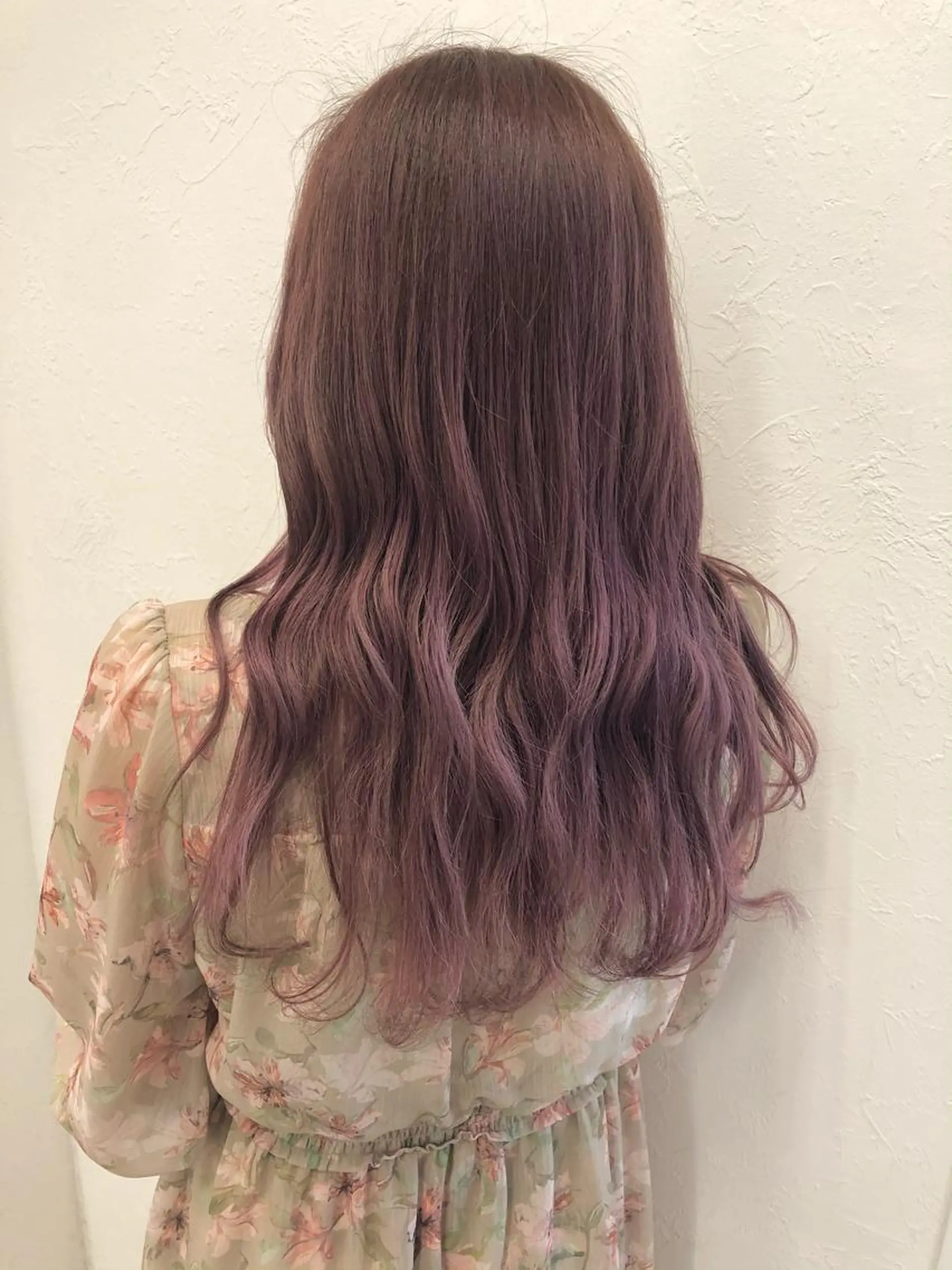 ロング カラー ラベンダーカラー ピンクカラー ピンクラベンダー 2nd所属・🤍2nd🤍田所 美希のヘアスタイル