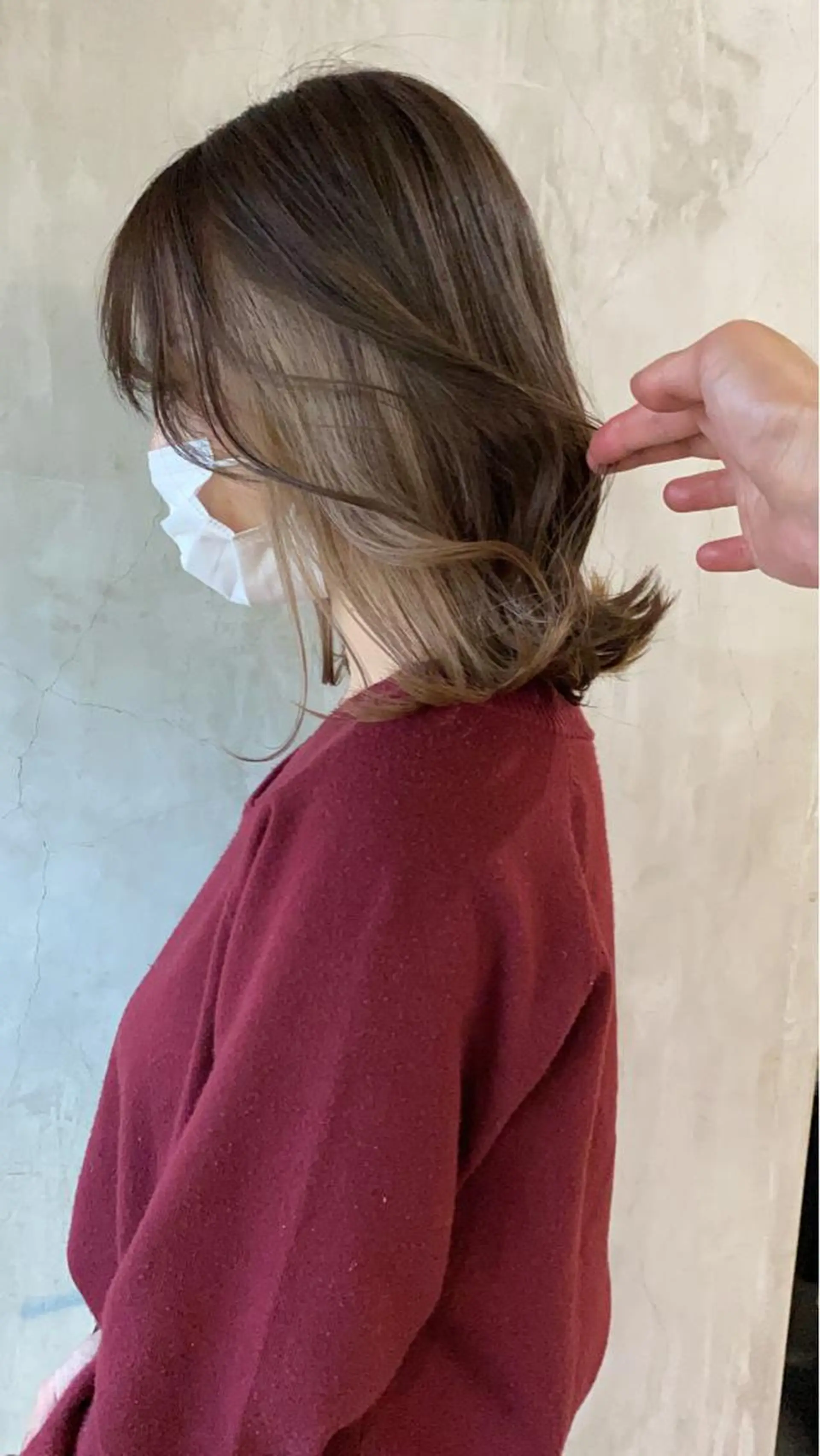 ミディアム 【縮毛矯正髪質改善】 中山健太のヘアスタイル