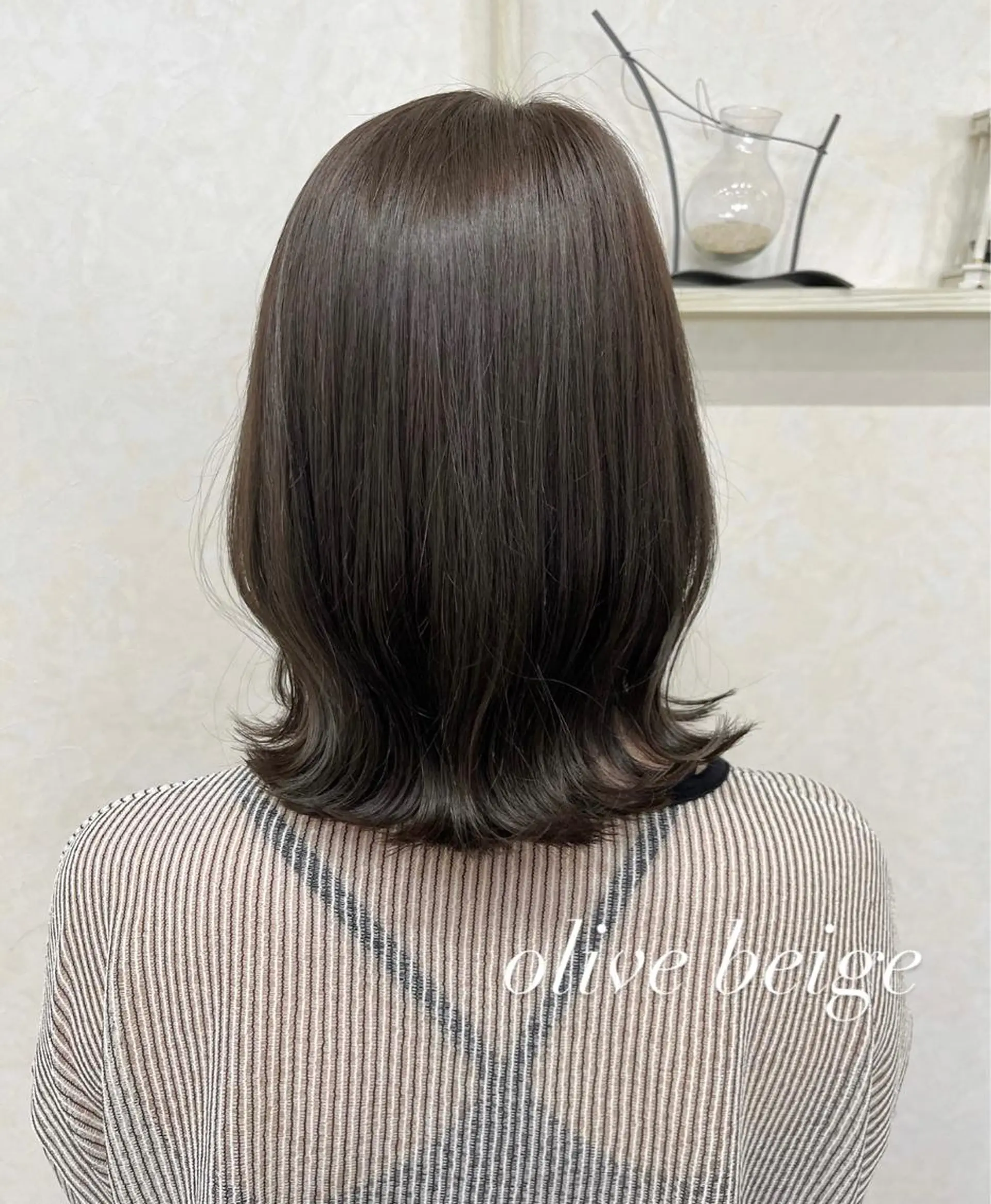 セミロング 縮毛矯正 カット ヘアカラー N°+aero 🤍ユメのヘアスタイル