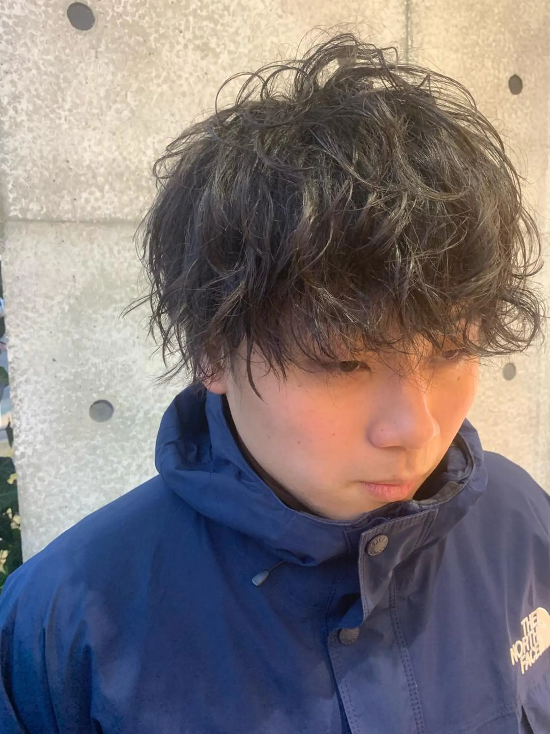 ショート パーマ メンズ メンズパーマフェード シモジタカヒロのヘアスタイル
