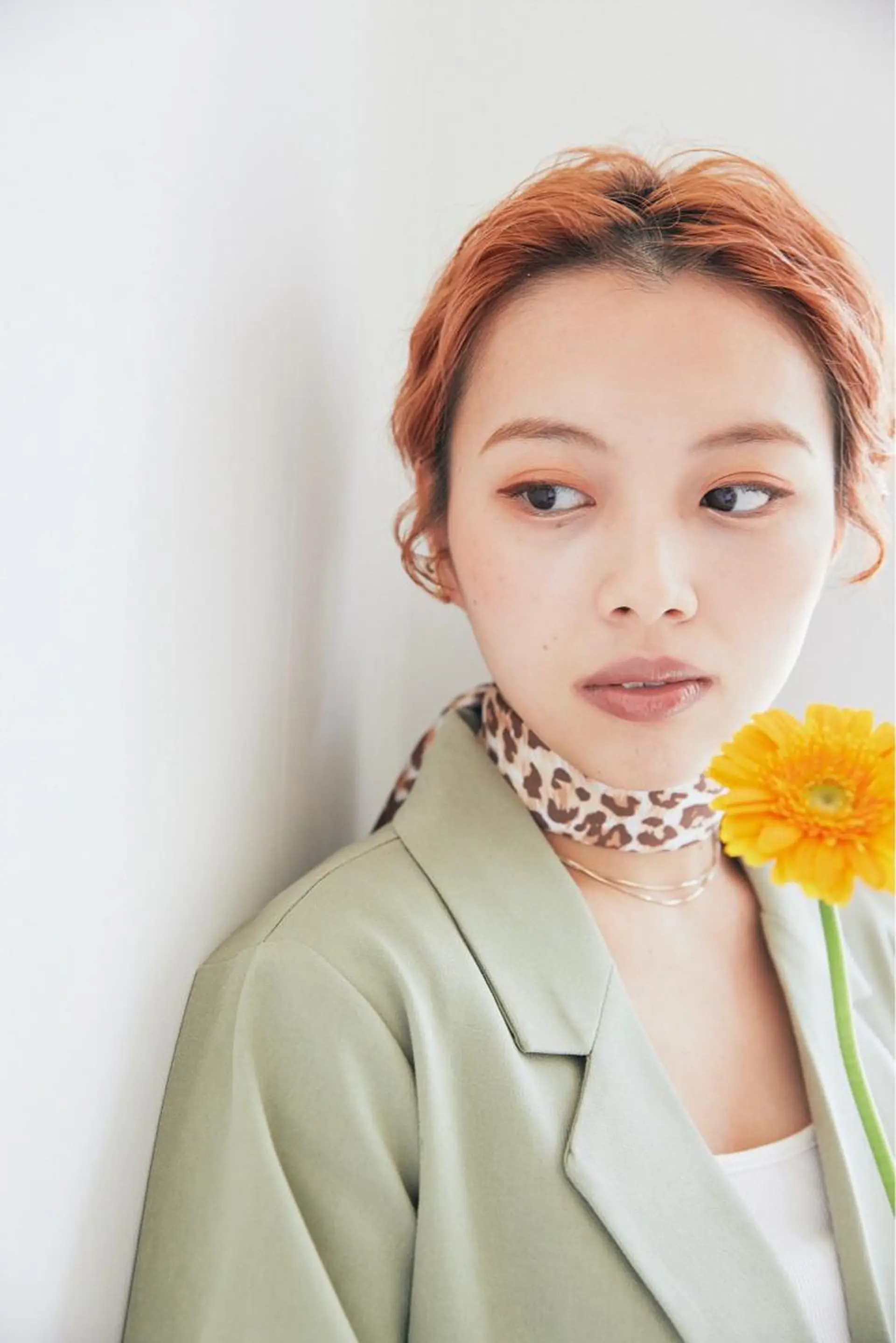 ショート カラー ヘアアレンジ サナ🌱 切りっぱなしボブのヘアスタイル