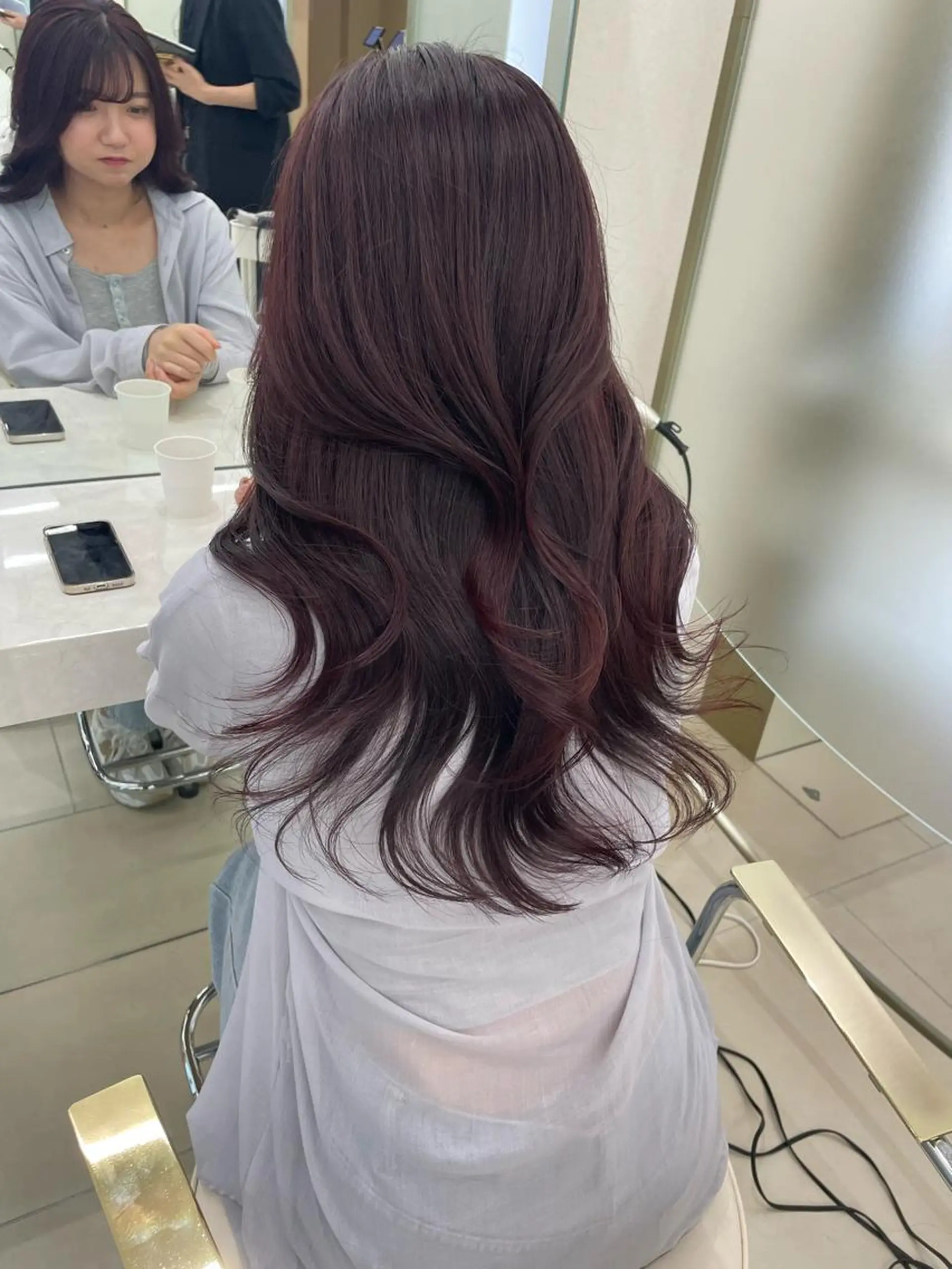 ロング カラー COA GINZA 空也/前髪/顔まわりのヘアスタイル