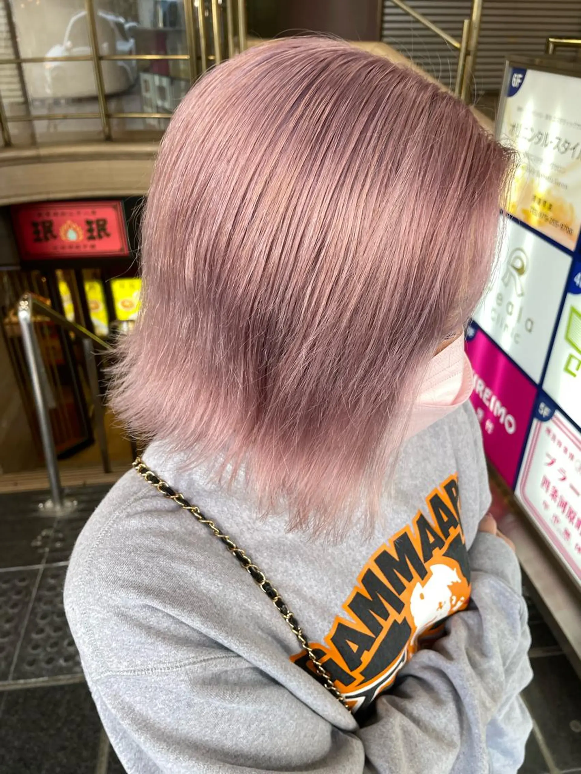 セミロング ヘアカラー トリートメント #韓国ハイトーン💓 TOWAのヘアスタイル